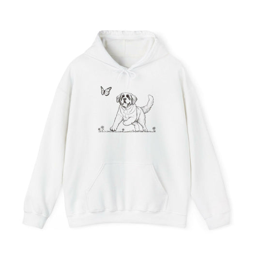 Playful Saint Bernard Puppy Unisex Hoodie - Stompy Paws