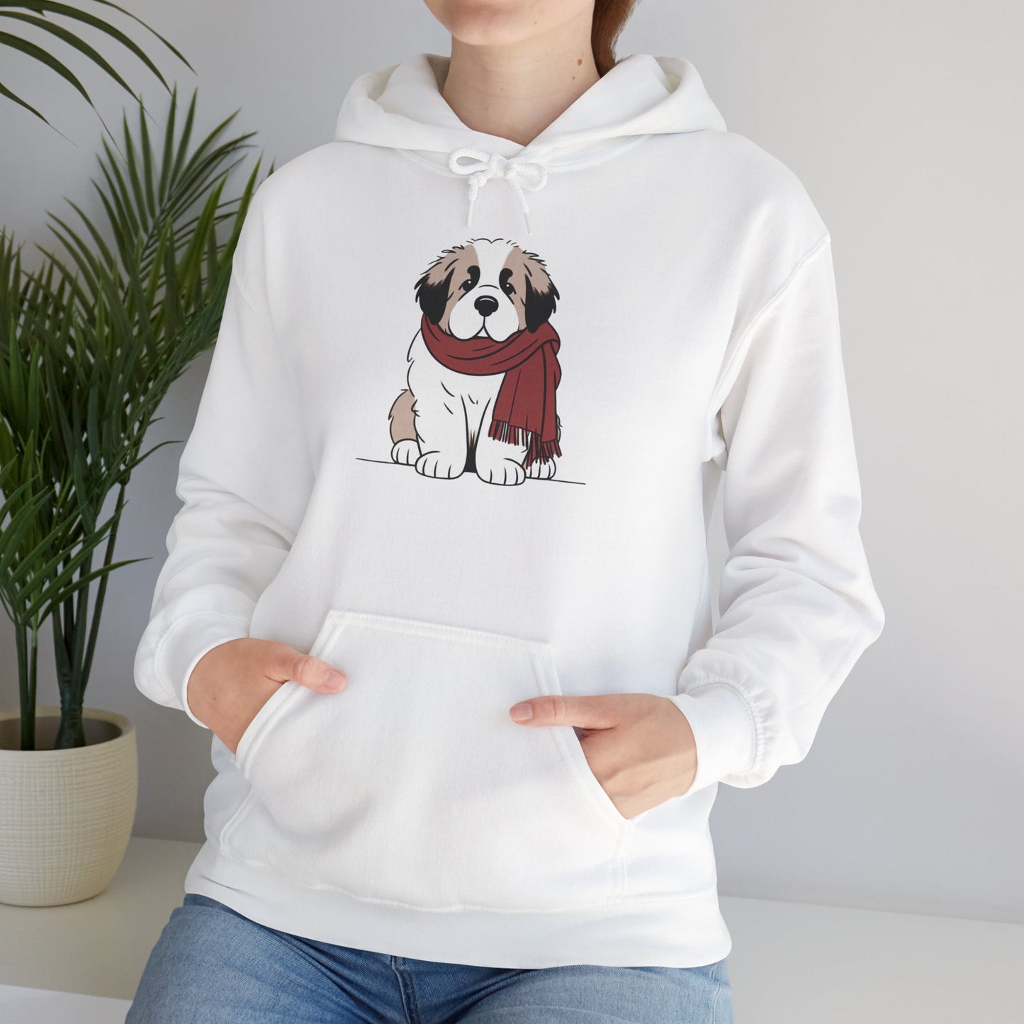 Saint Bernard Puppy Winter Hoodie