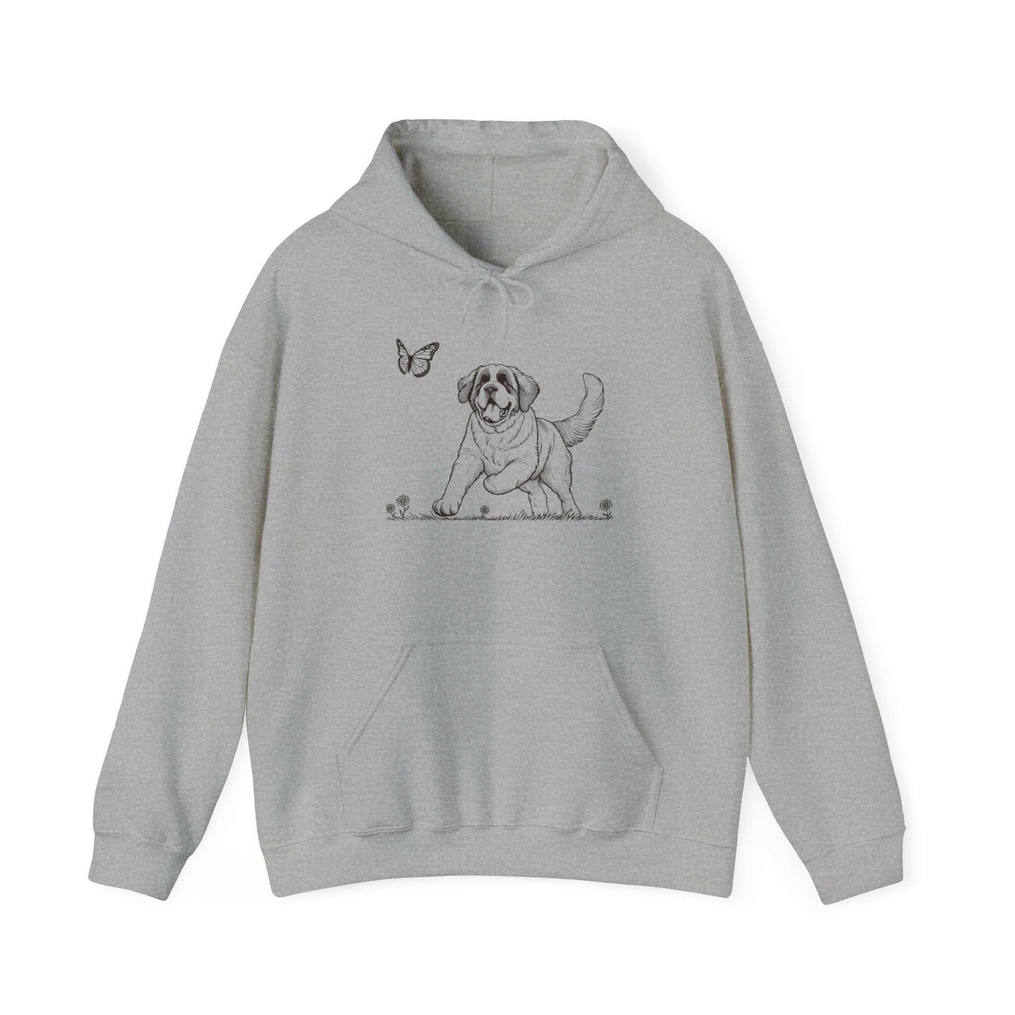 Playful Saint Bernard Puppy Unisex Hoodie - Stompy Paws