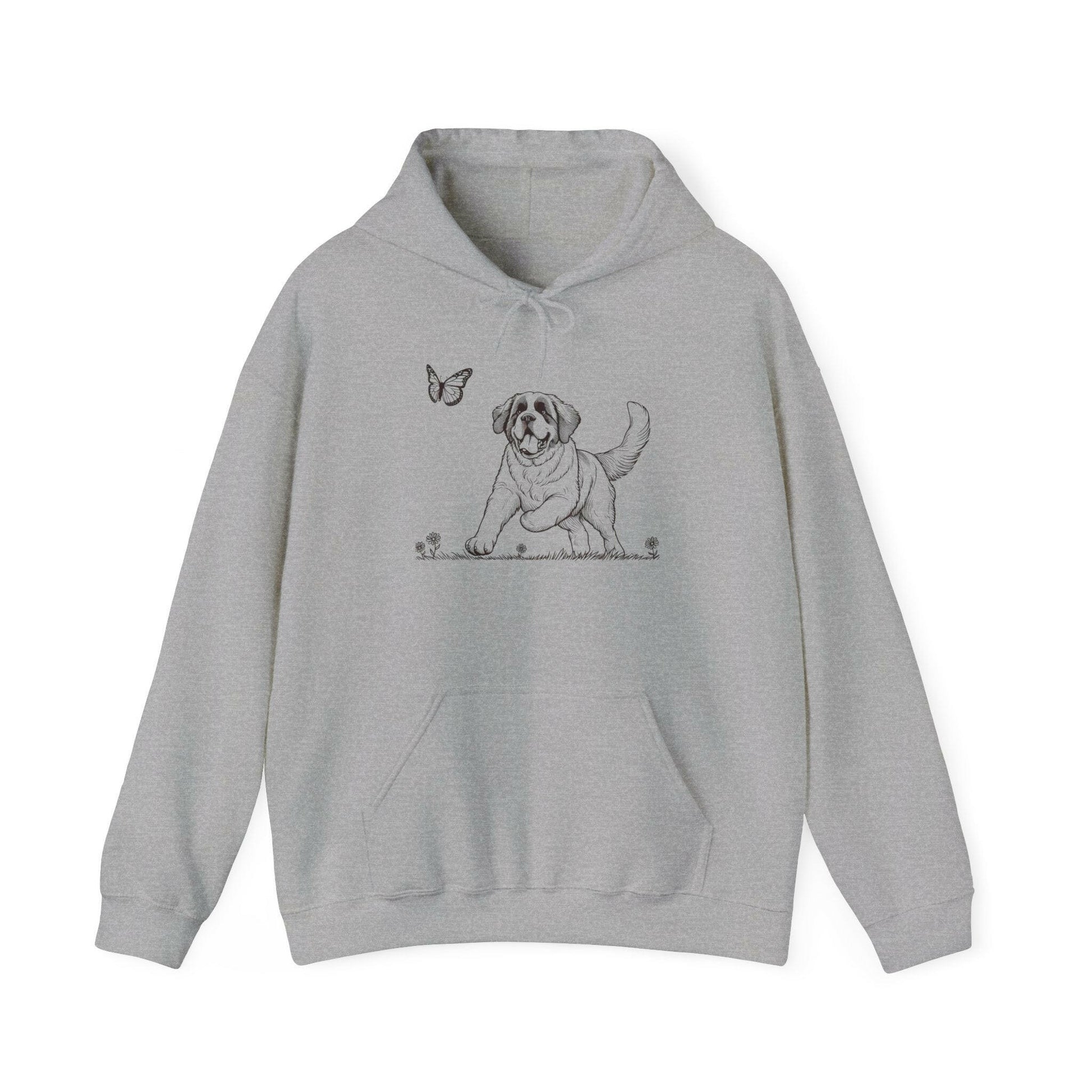 Playful Saint Bernard Puppy Unisex Hoodie - Stompy Paws