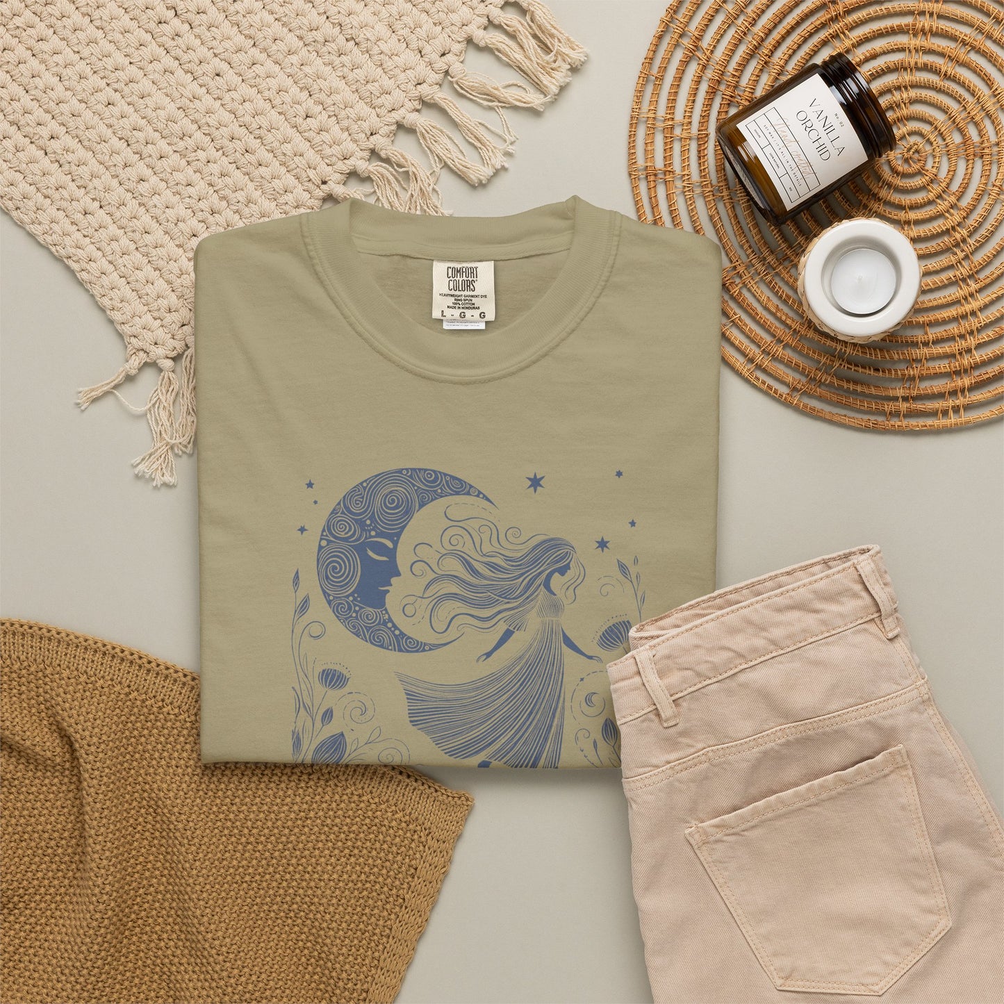 Moonlit Wildflower Woman Comfort Colors Tee
