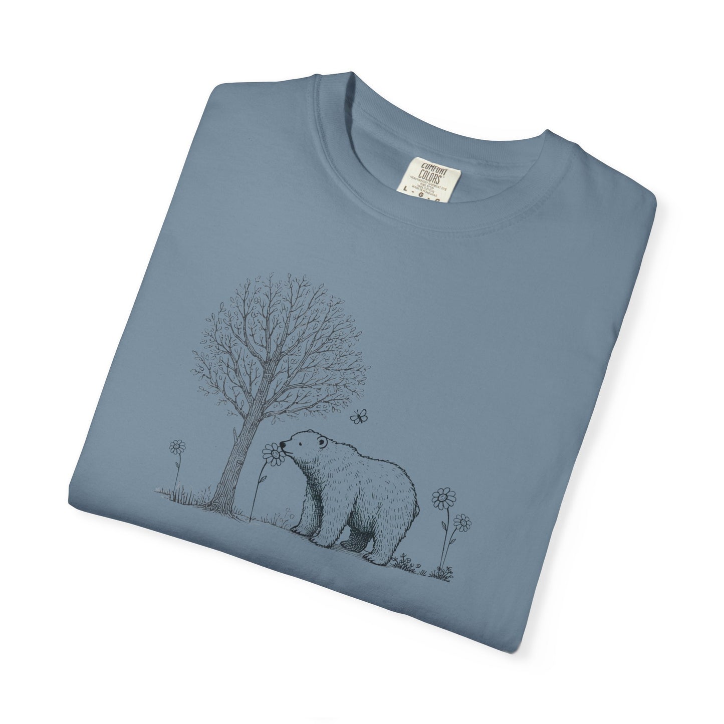 Wildflower Polar Bear Comfort Colors Tee