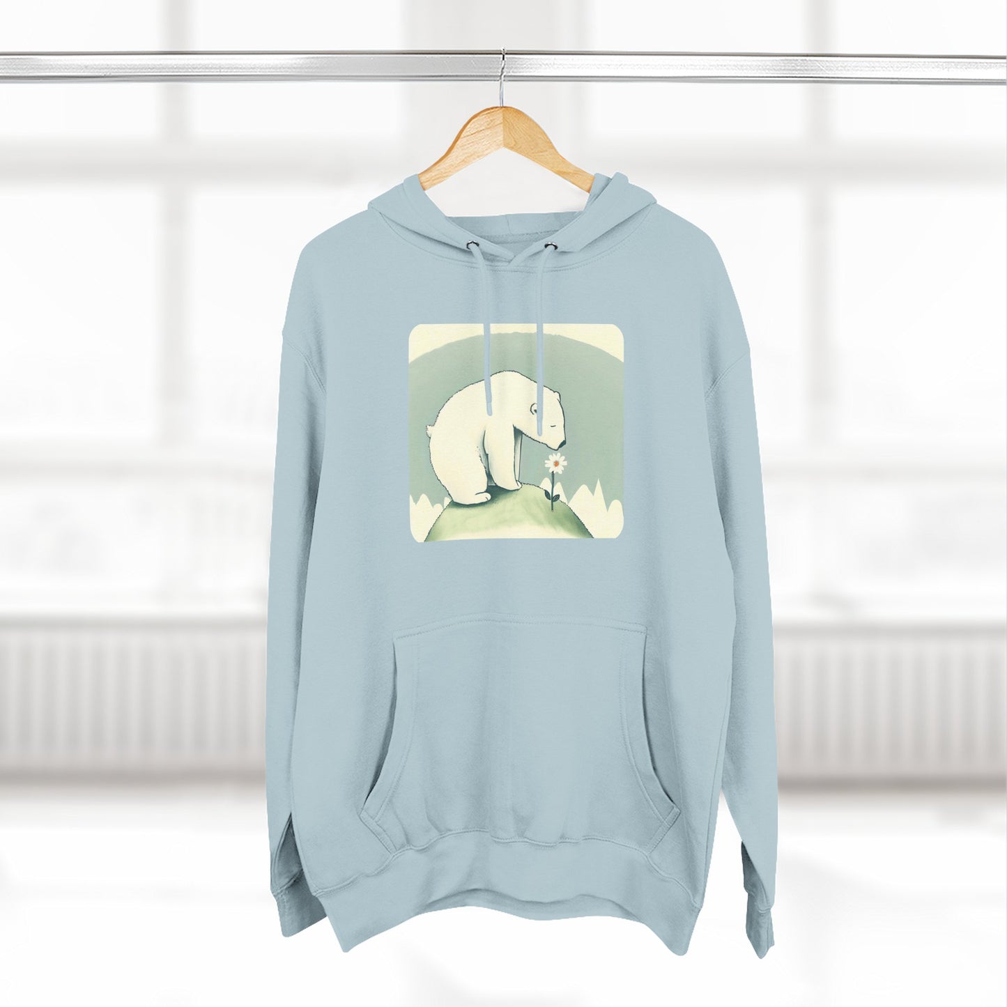 Polar Bear  Wildflower Hoodie