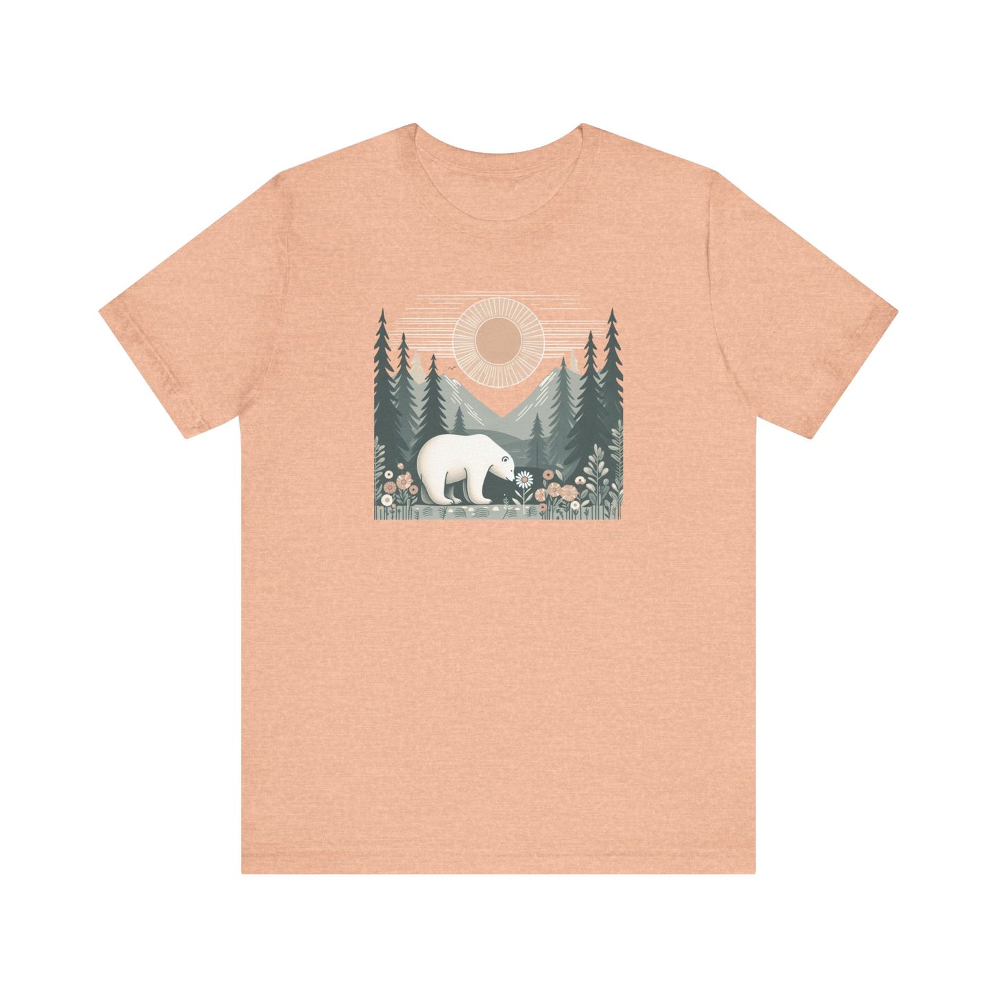 Polar Bear & Wildflower Mountain Shirt