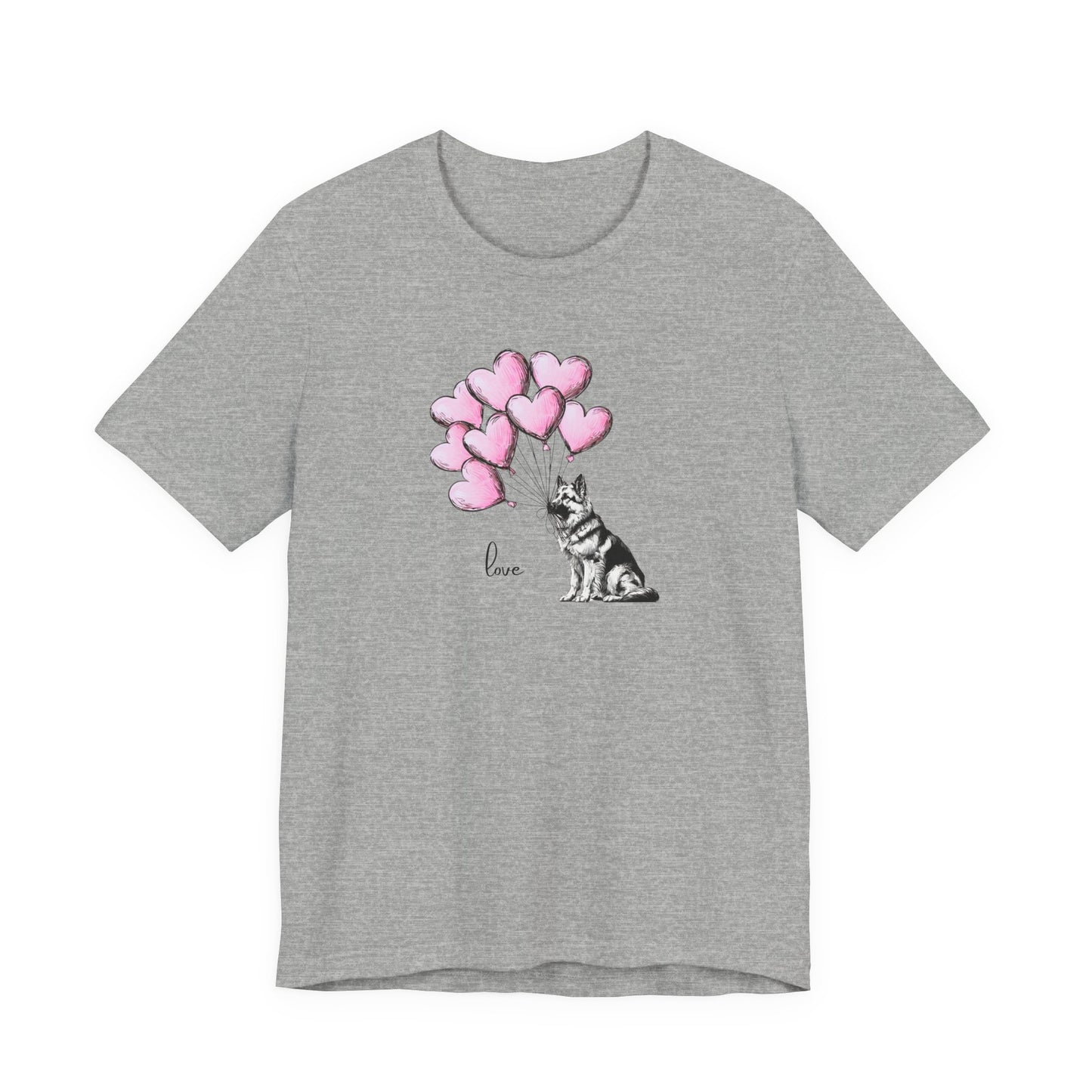 German Shepherd Love Balloon Tee
