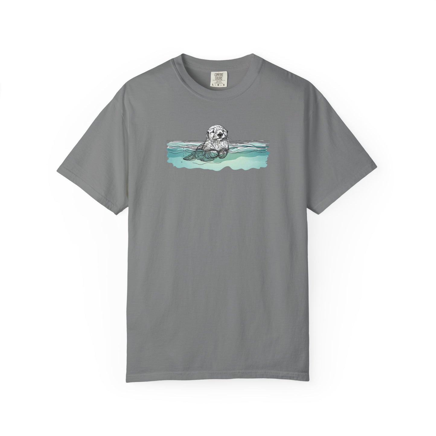 Otter in the Water Comfort Colors Tee