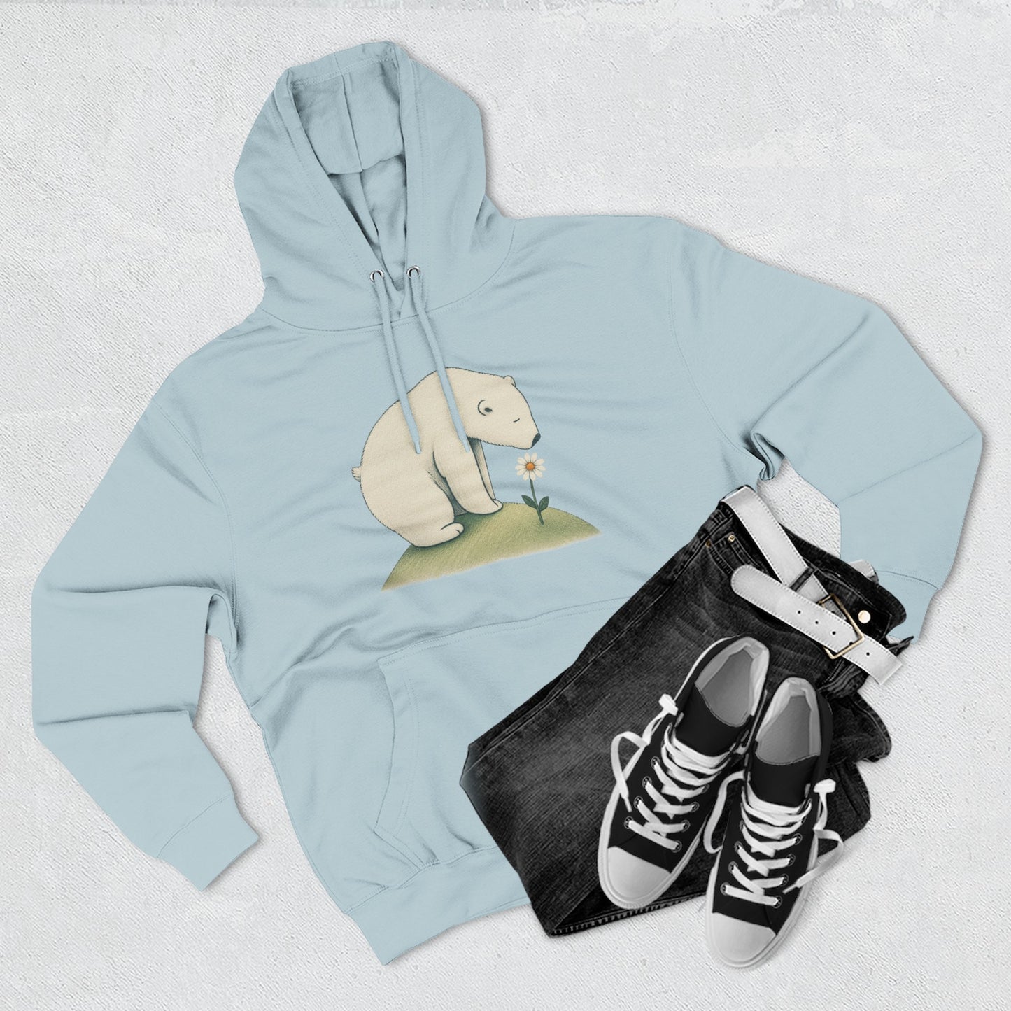 Daisy Day Polar Bear Hoodie
