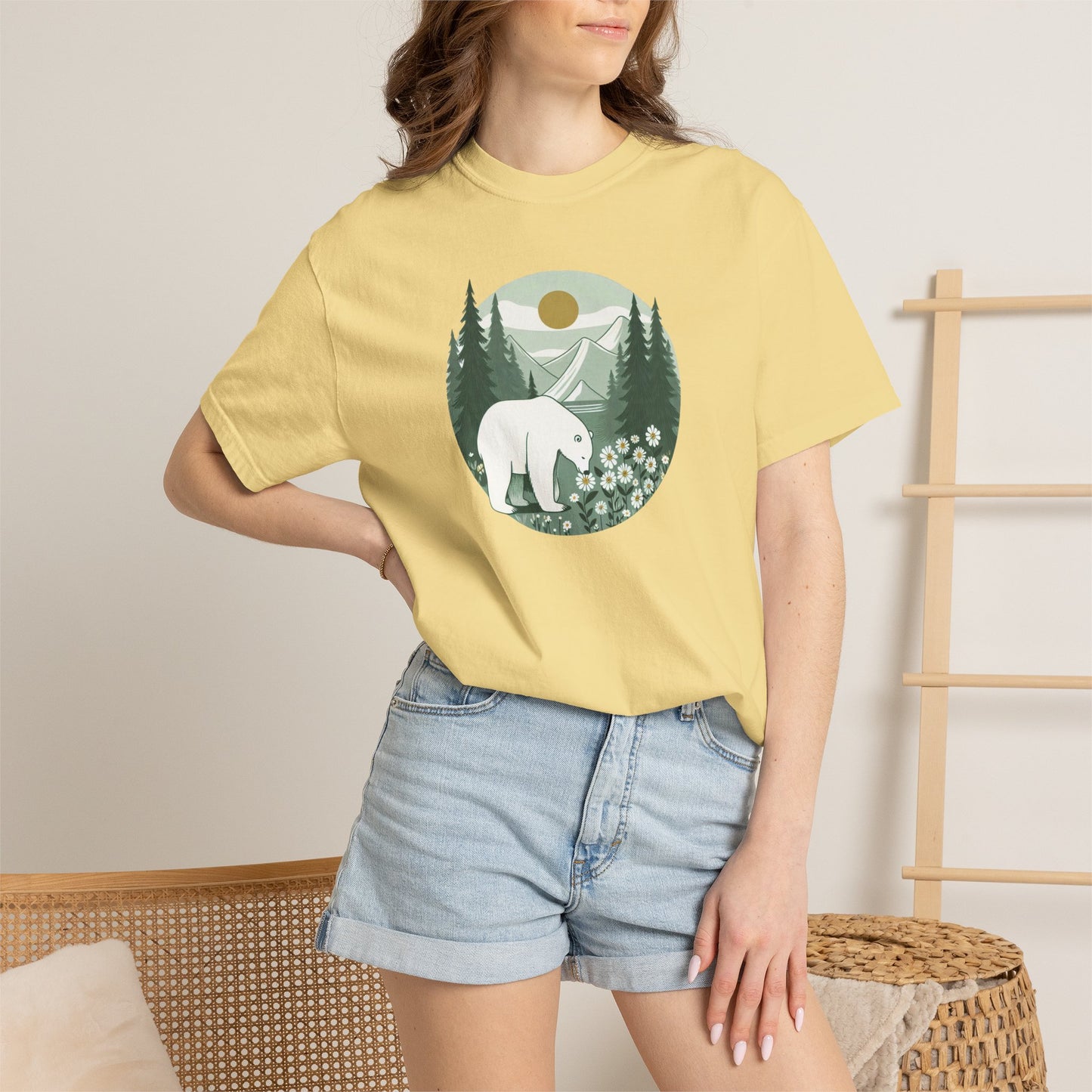 Polar Bear Mountain Meadow Comfort Colors Tee