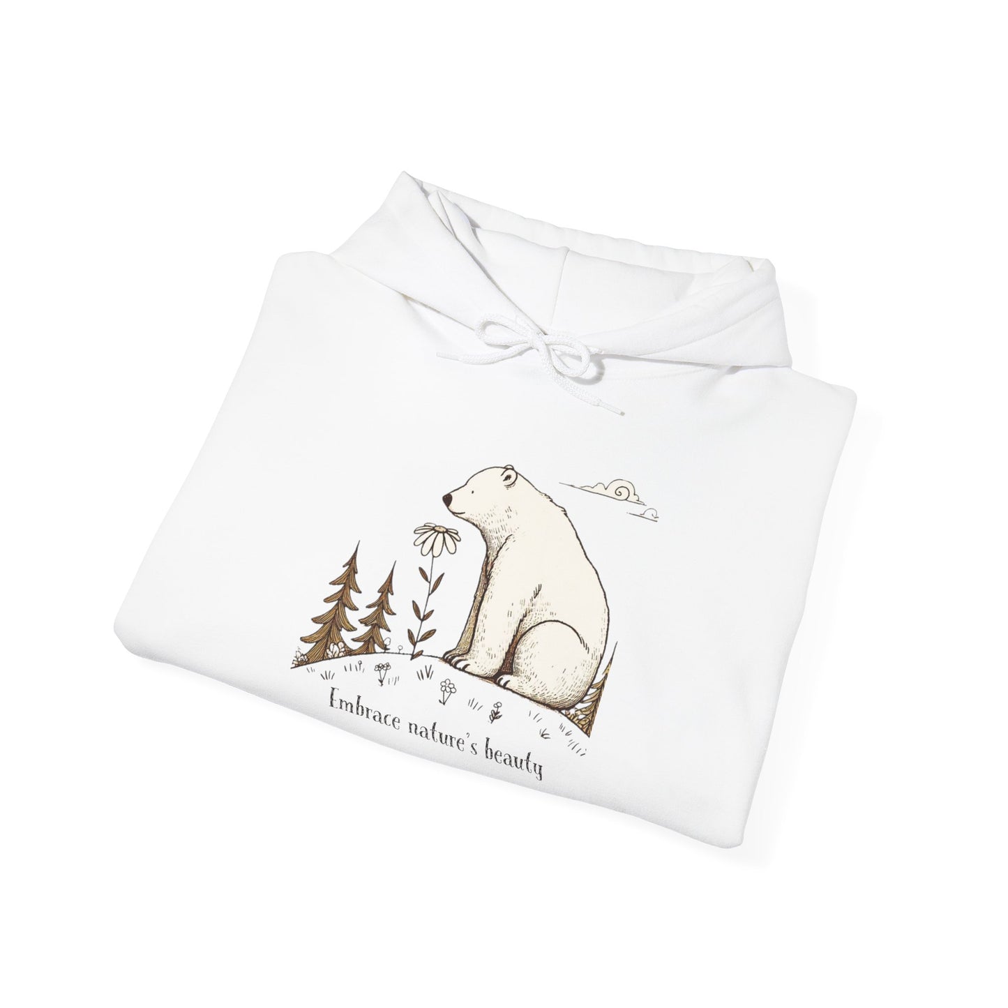 Embrace Nature’s Beauty Hoodie | Cozy Polar Bear Sweatshirt