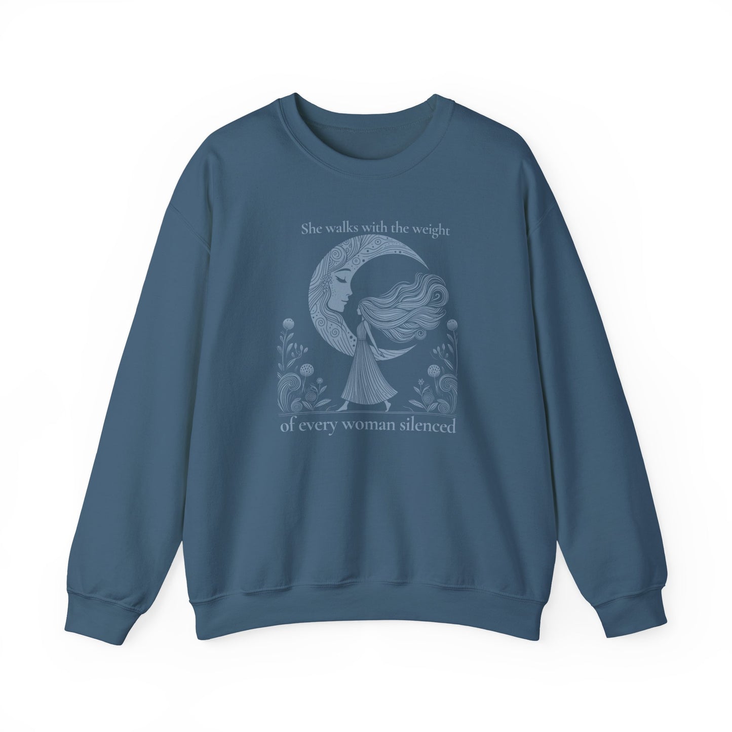 The Weight of Silence Celestial Art Sweatshirt | Mystic Den