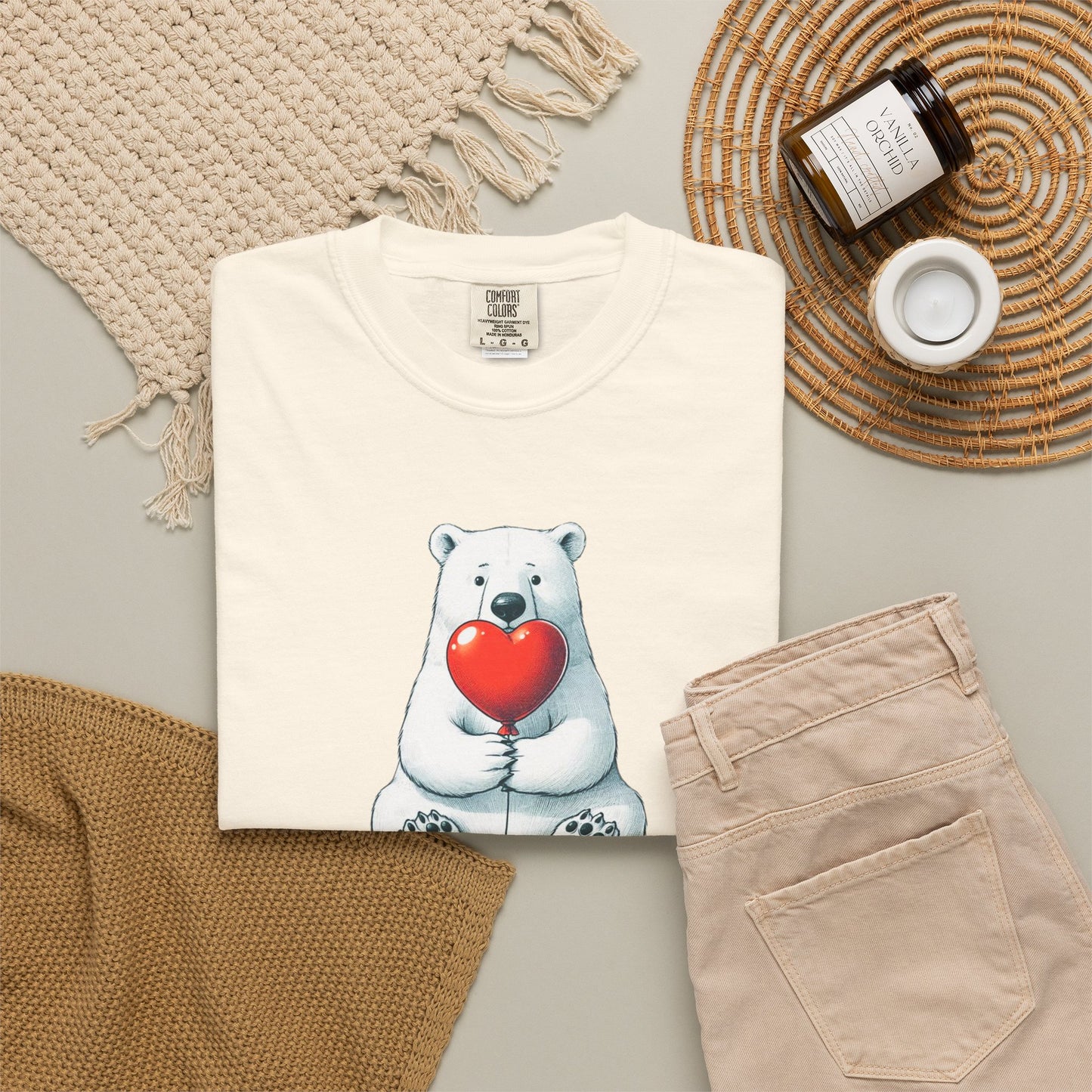 Be Mine Polar Bear Comfort Colors Tee