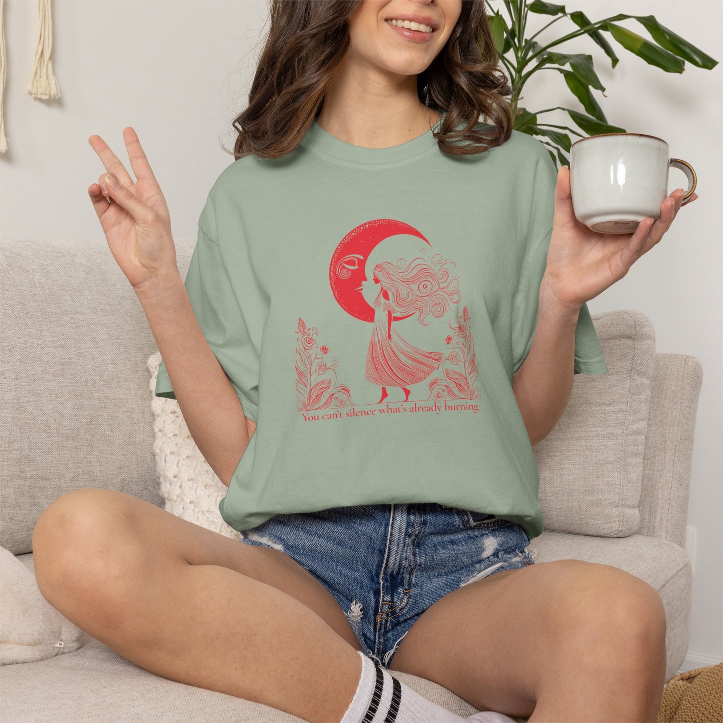 You Can’t Silence What’s Already Burning Comfort Colors Tee