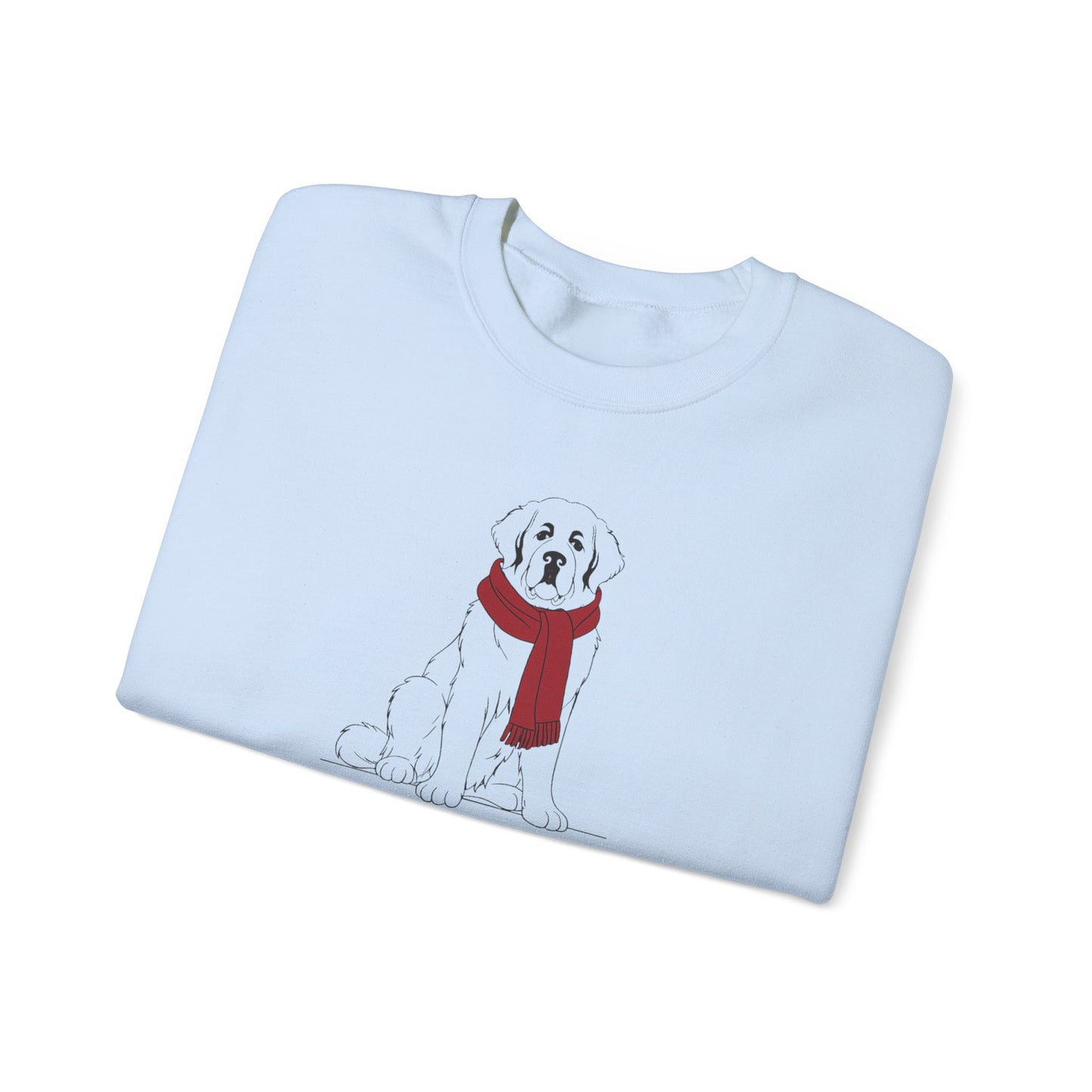 Saint Bernard Scarf Premium Sweatshirt | Cozy Den Edition