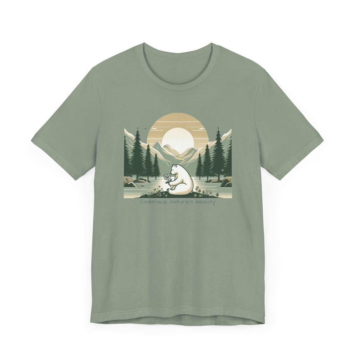 Nature-Inspired Unisex Tee - Embrace Nature's Beauty Polar Bear