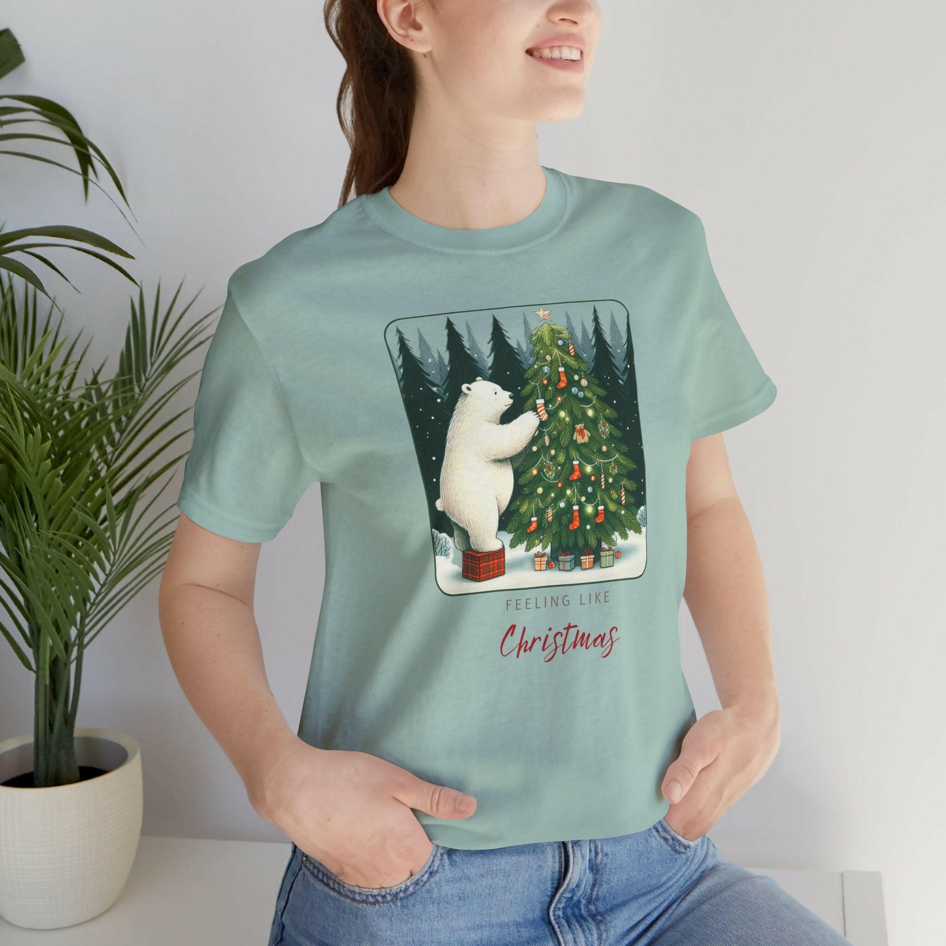 Christmas Polar Bear Tee - Stompy Paws