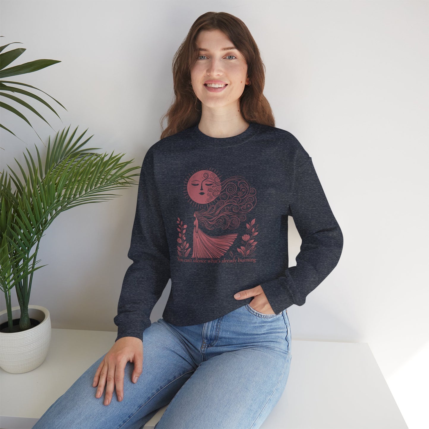 The Eternal Flame Celestial Art Sweatshirt | Mystic Den