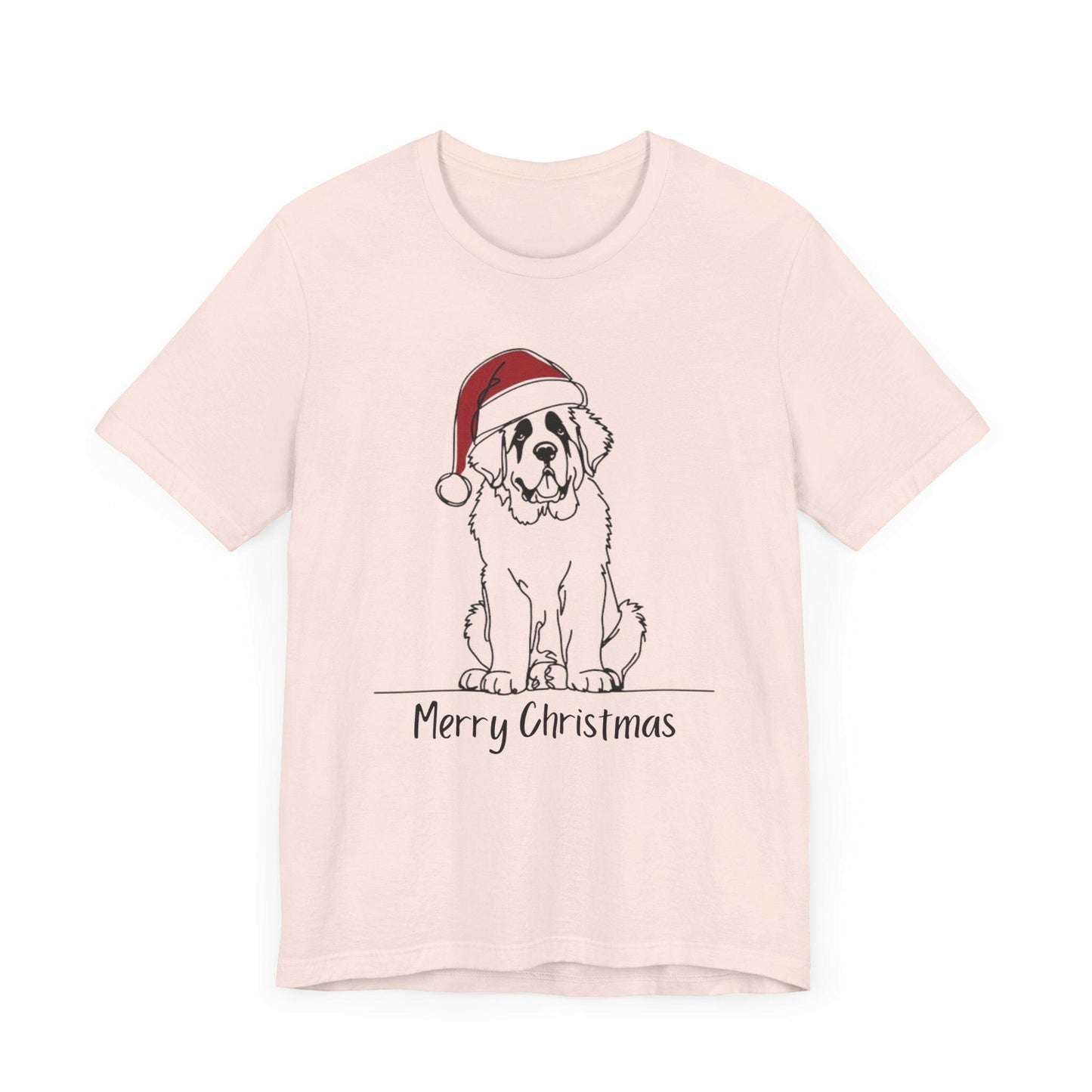 Merry Christmas Saint Bernard Dog Tee - Stompy Paws