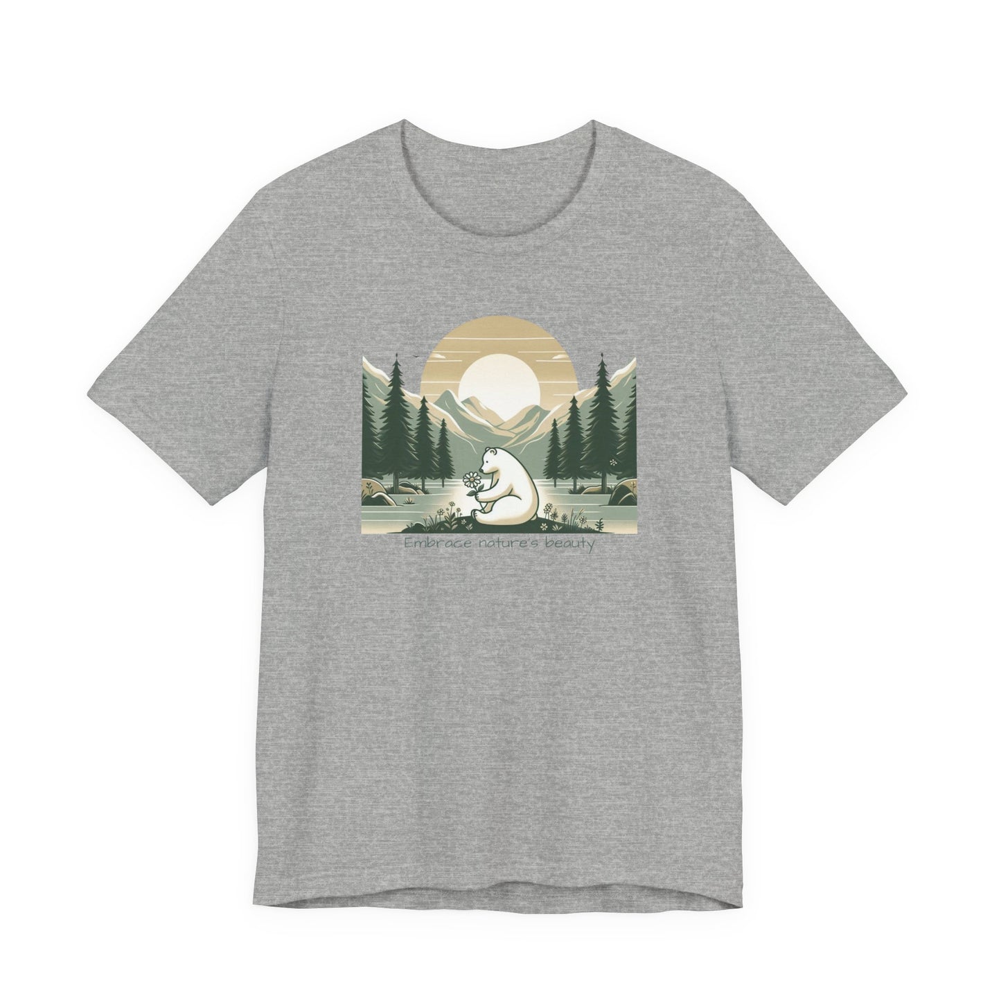 Embrace Nature’s Beauty Tee | Peaceful Polar Bear Graphic Shirt