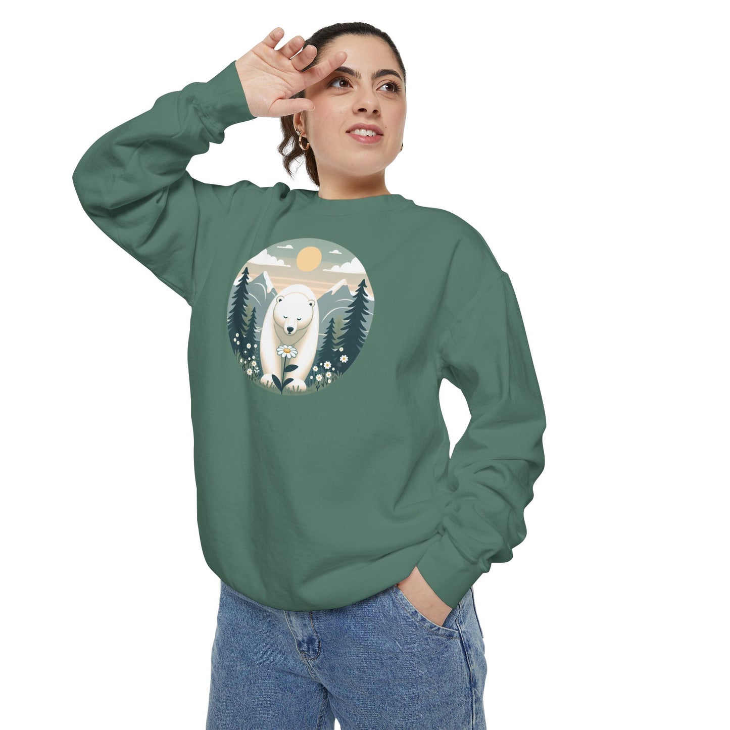 Polar Bear Alpine Comfort Colors Sweatshirt