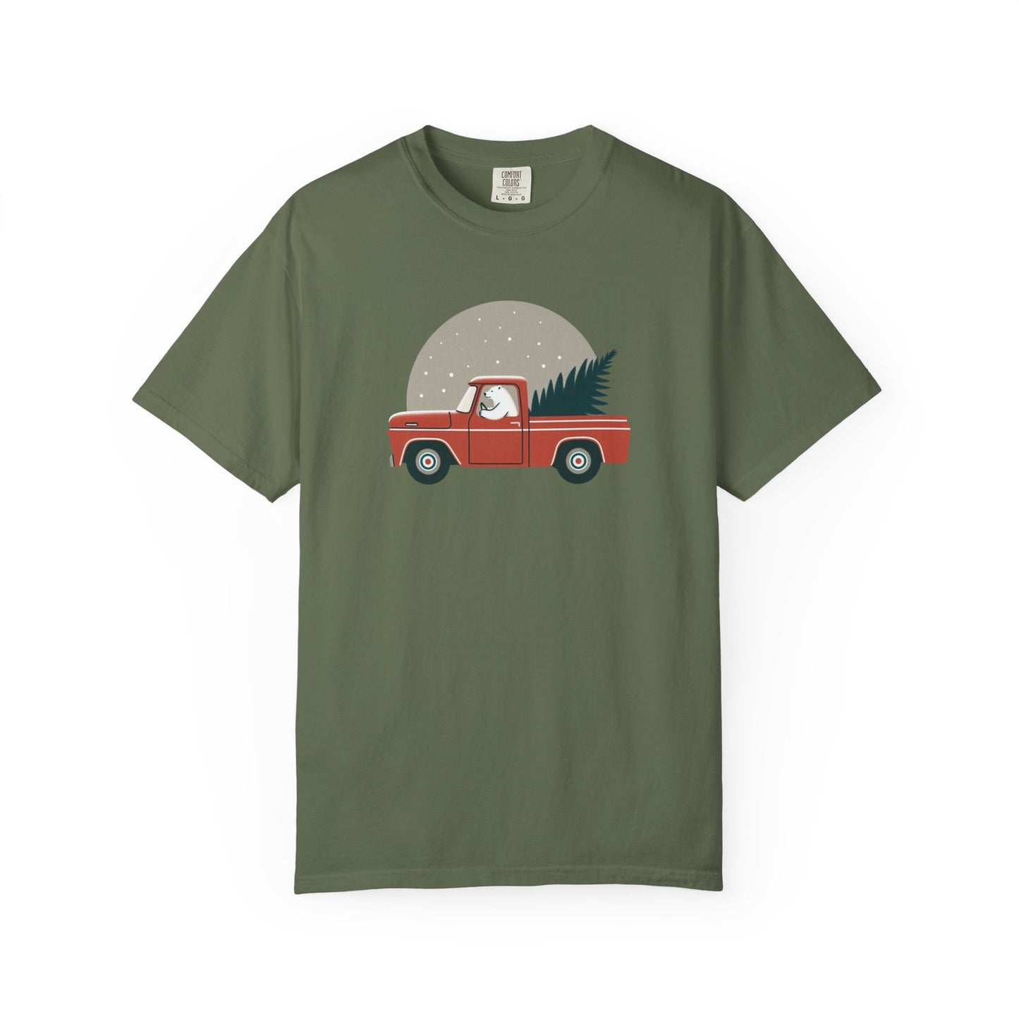 Vintage Polar Bear Christmas Truck Tee
