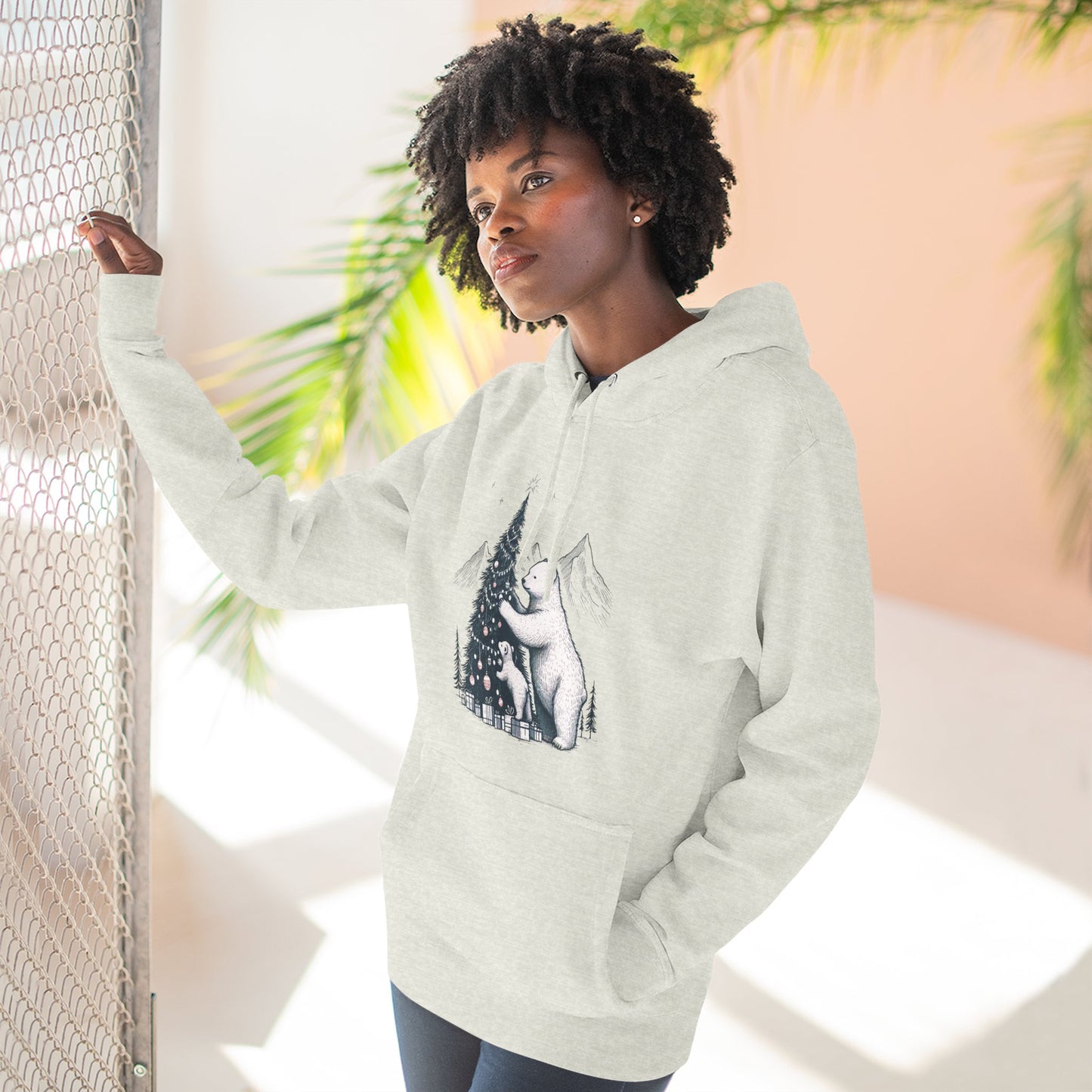 Polar Bear & Cub Holiday Hoodie