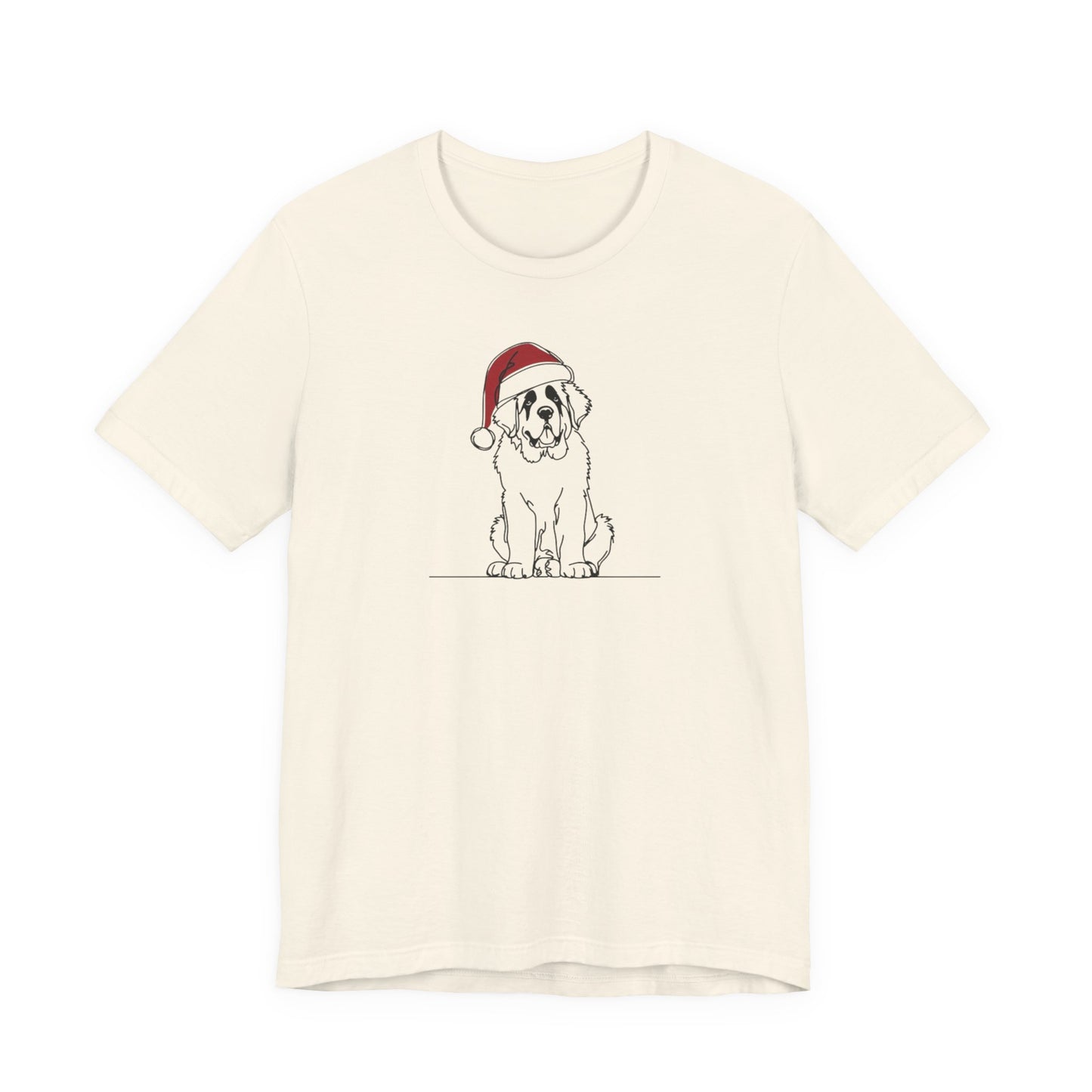 "Santa Bernard" Holiday Sketch Tee | Holiday Den