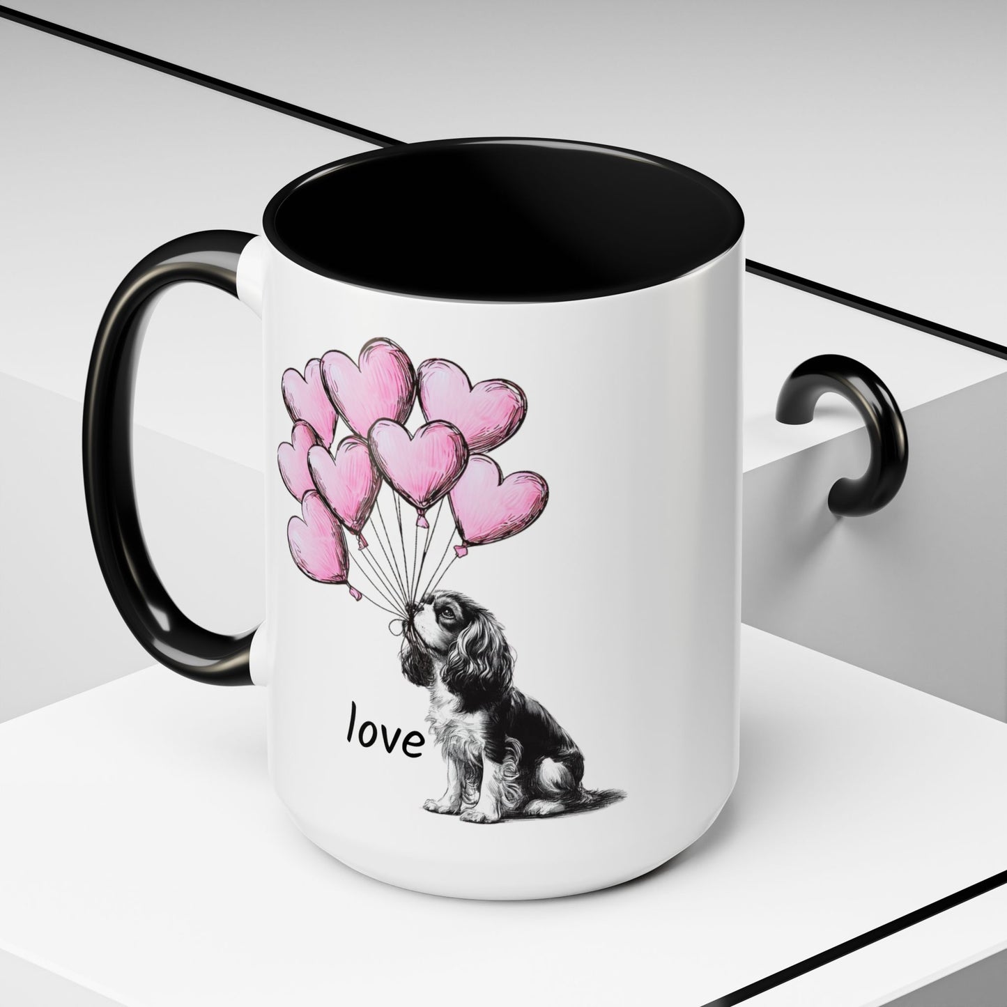 Cavalier King Charles Love Balloon Mug