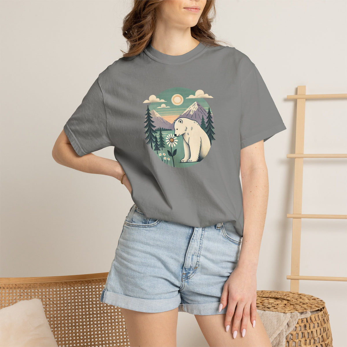 Polar Bear Mountain T-Shirt | Comfort Colors Tee