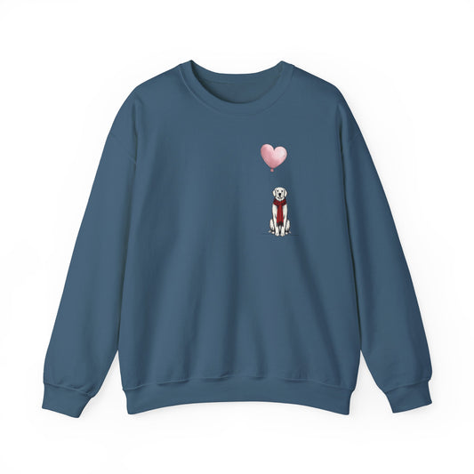 The Heartfelt Herald Golden Retriever Art Sweatshirt | Winter Den