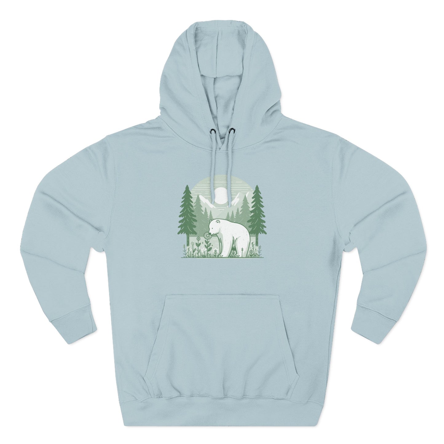 Polar Bear Forest Bloom Hoodie