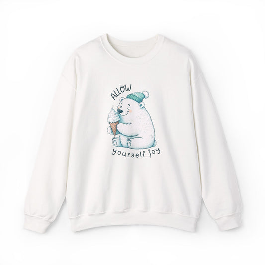 Allow Yourself Joy Polar Bear Sweatshirt