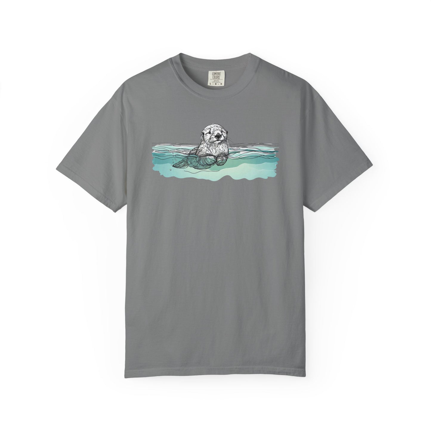 Otter in the Water Comfort Colors Tee