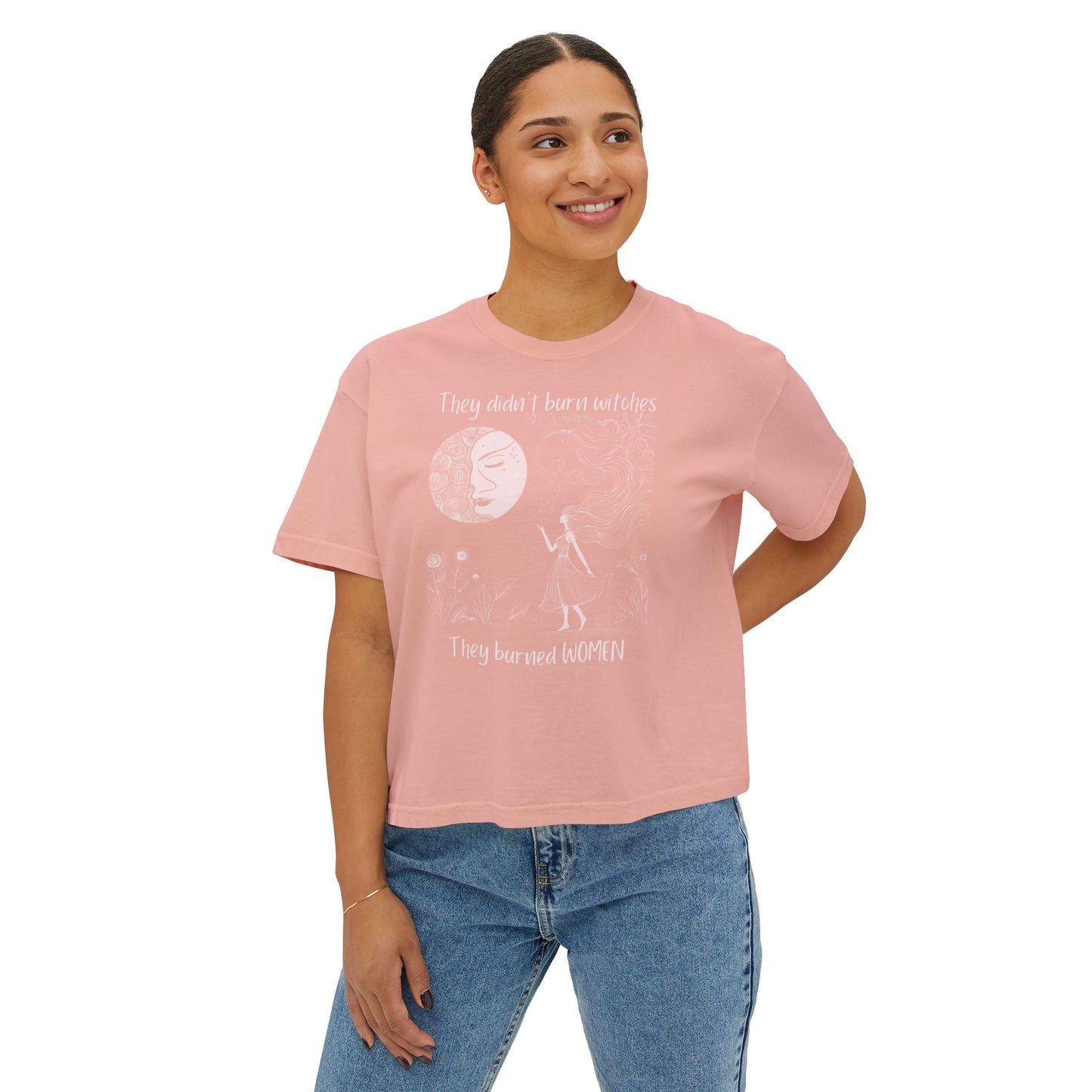 They Burned Women Crop Tee | Comfort Colors® Historical Graphic