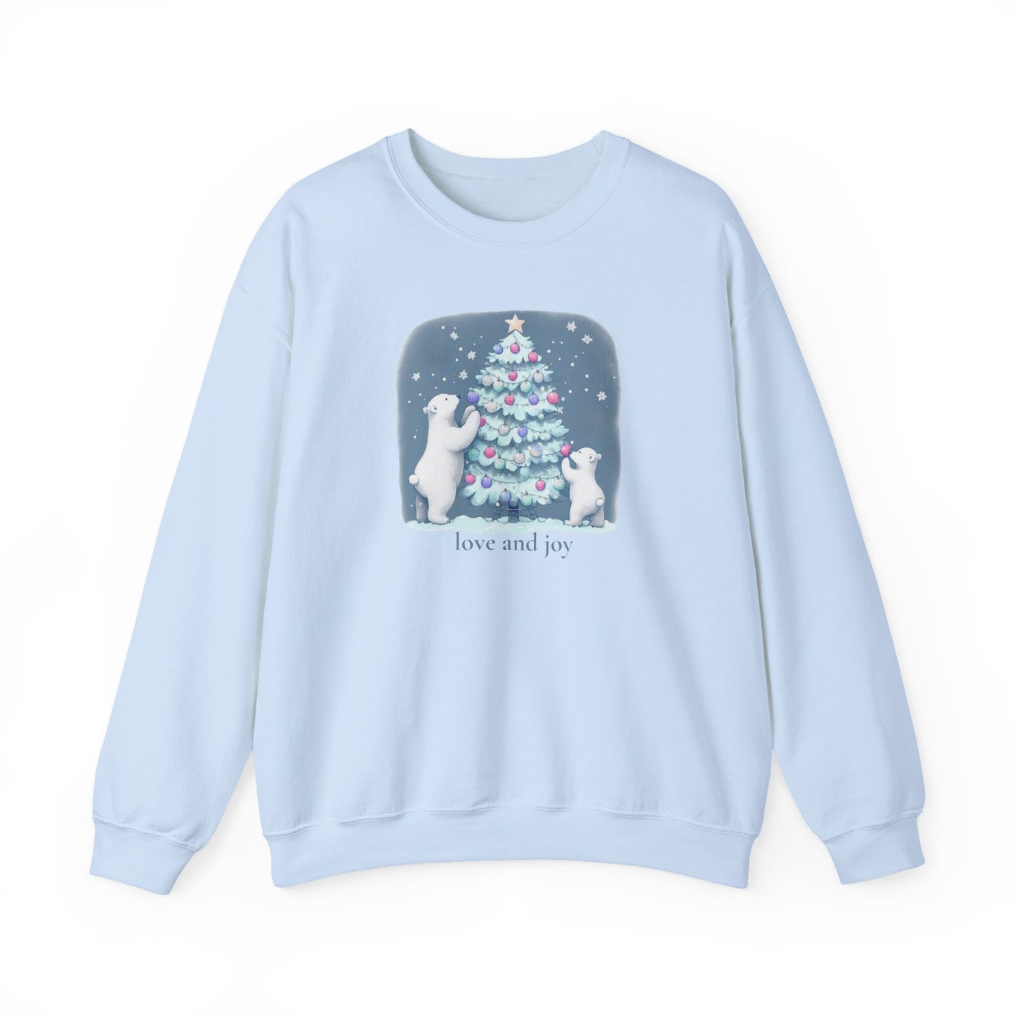 Love and Joy Polar Bear Christmas Sweatshirt