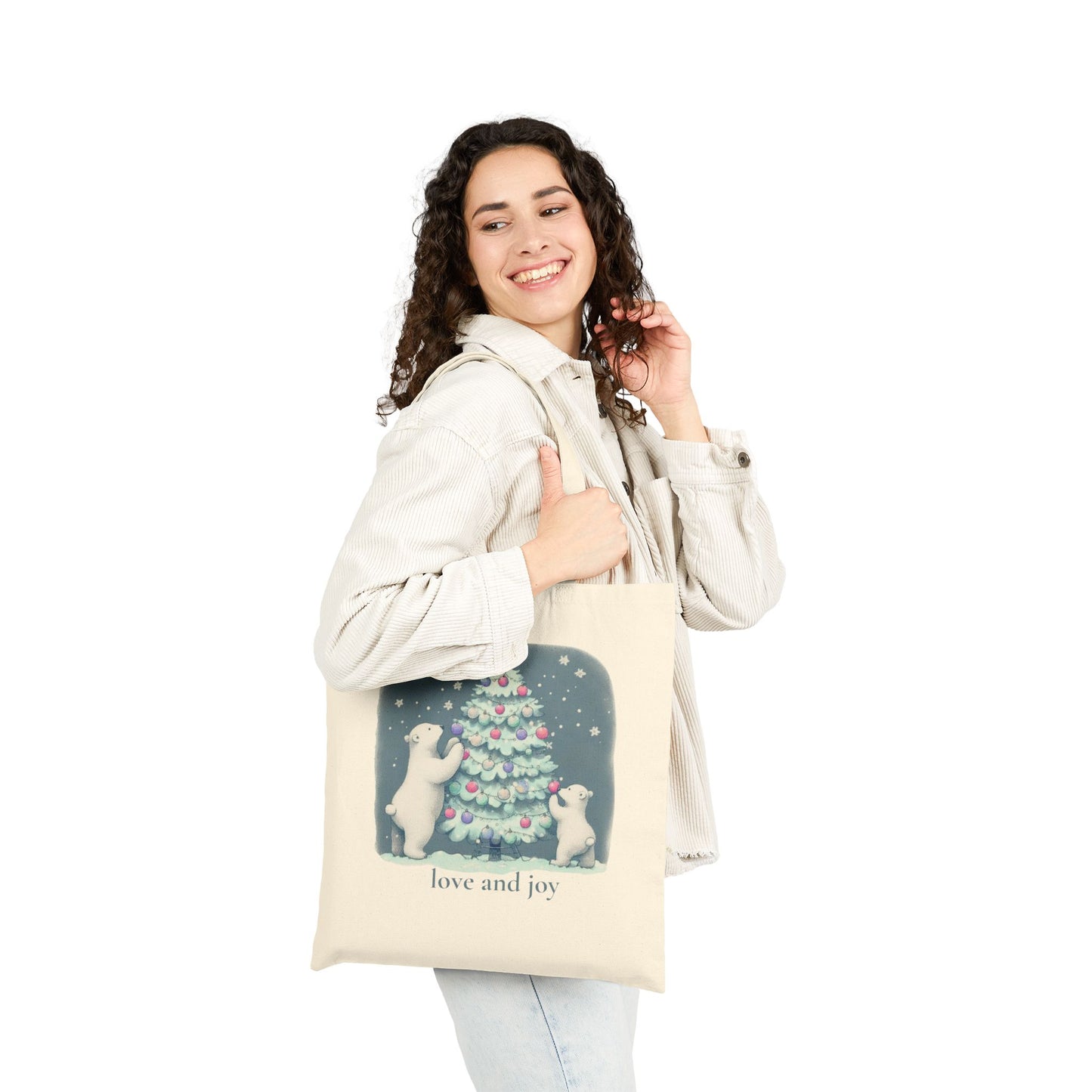 Love and Joy Christmas Tote