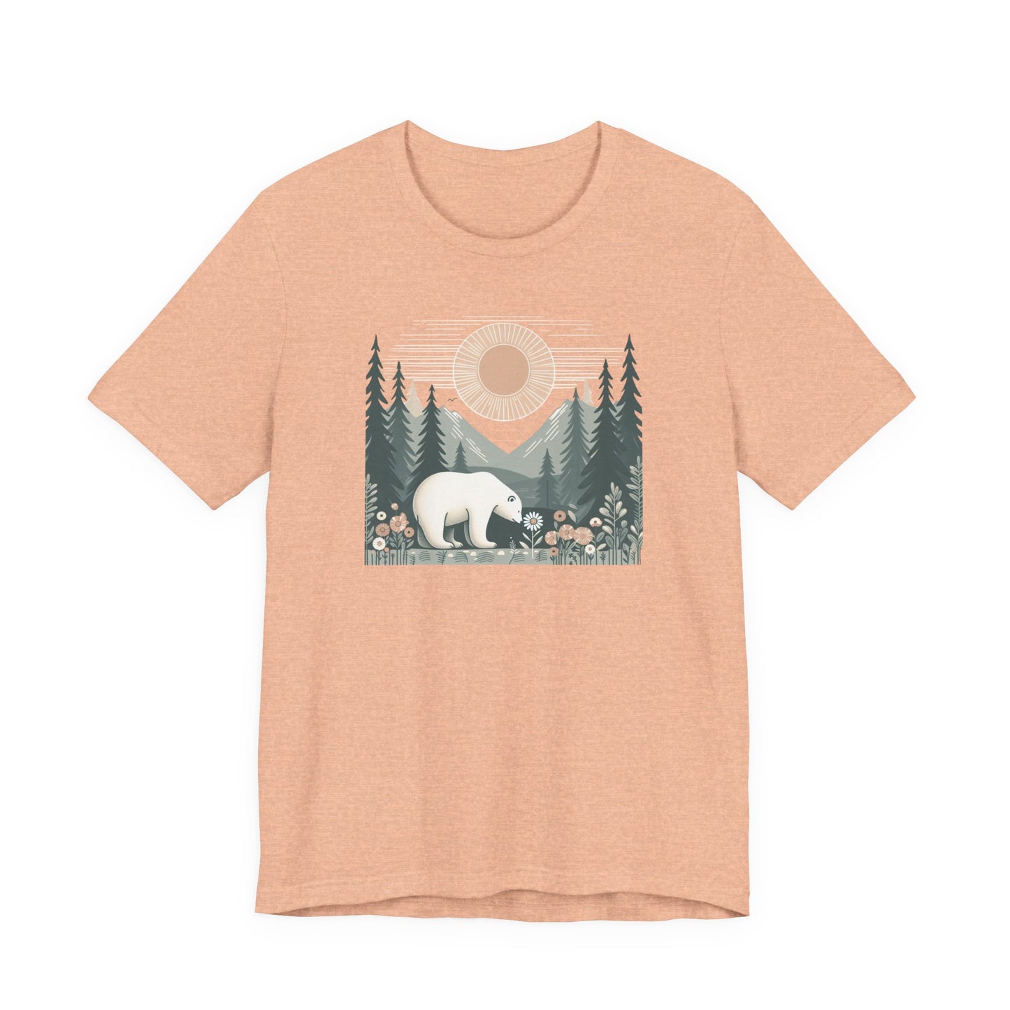 Polar Bear & Wildflower Mountain Shirt