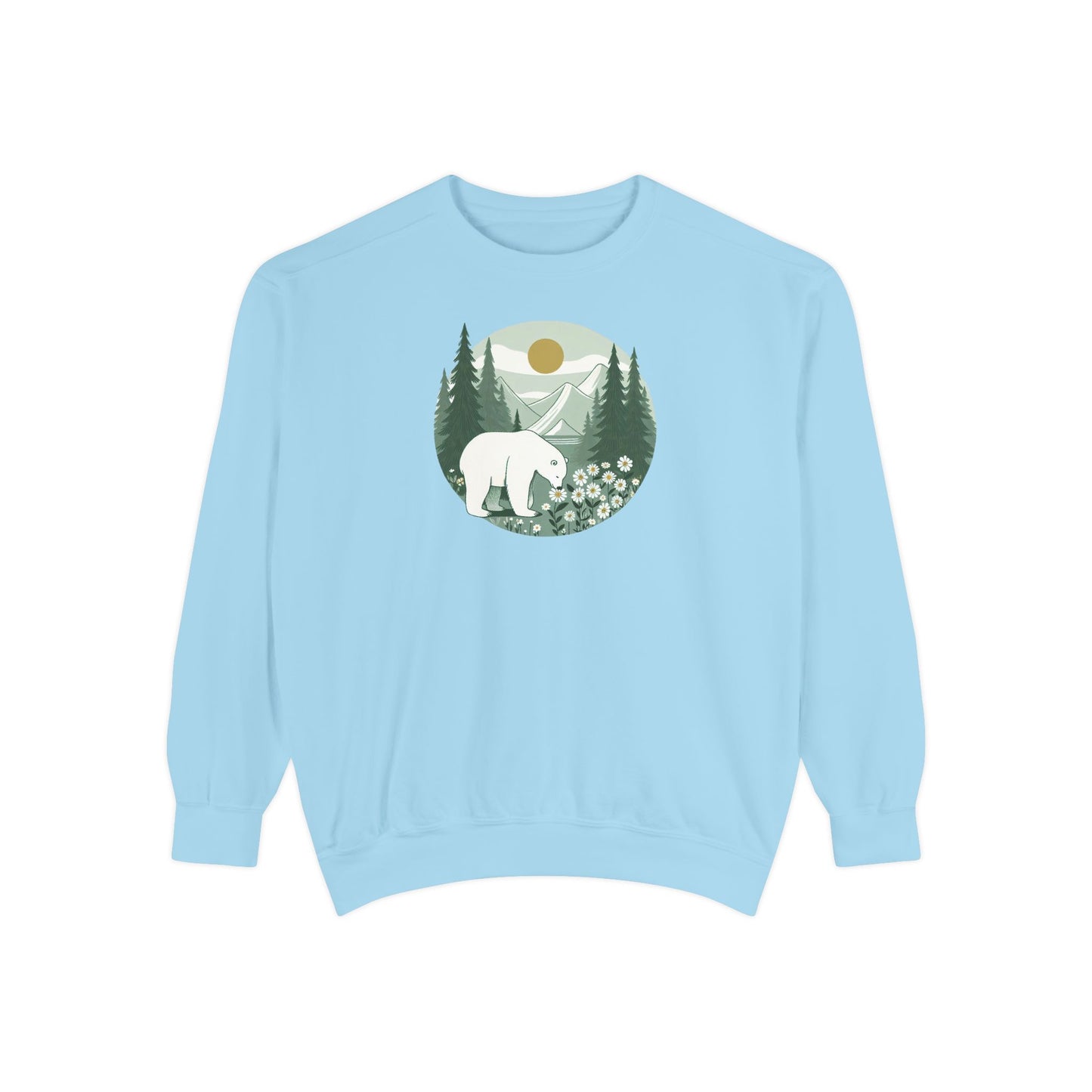 Polar Bear Mountain Meadow Comfort Colors Sweatshirt