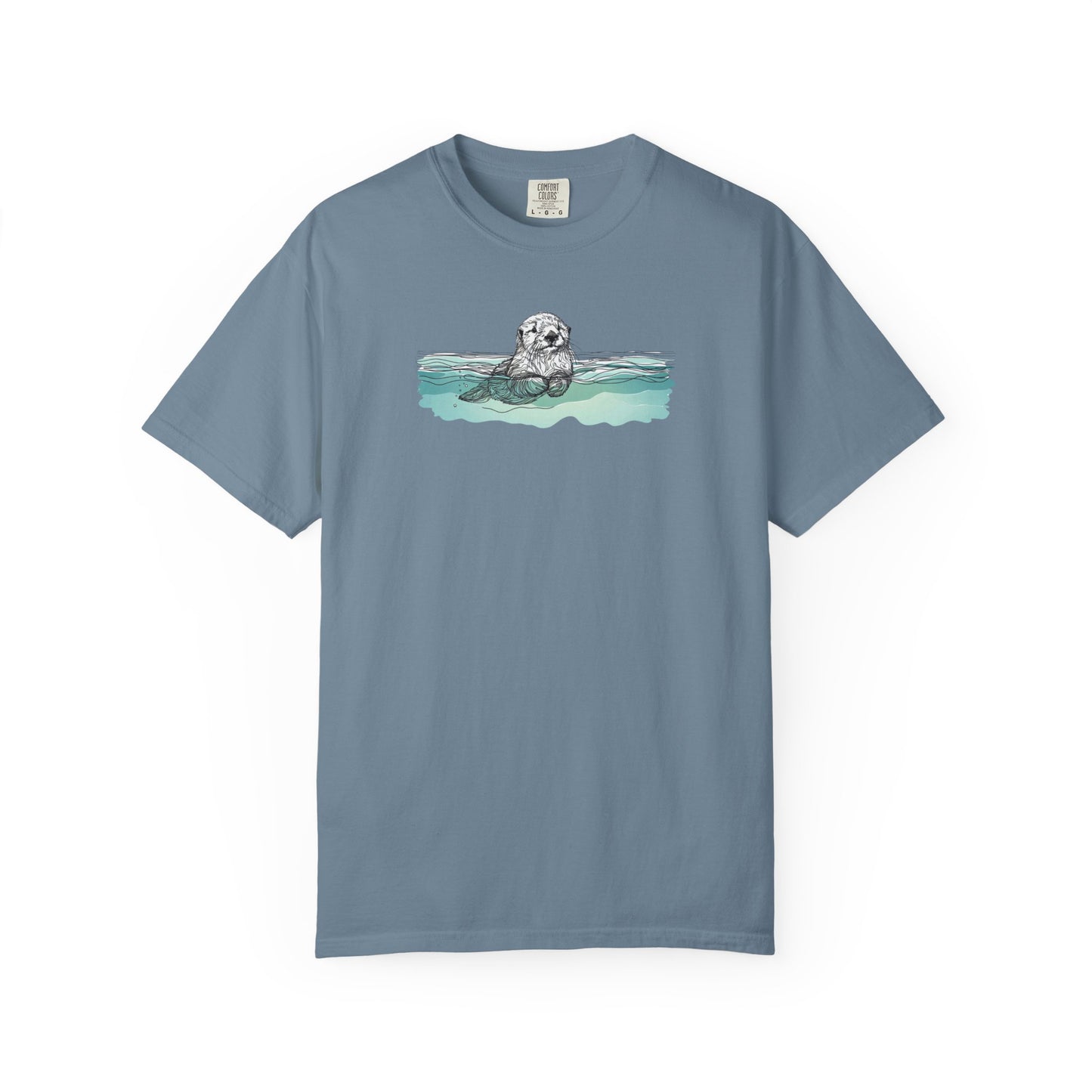 Otter in the Water Comfort Colors Tee