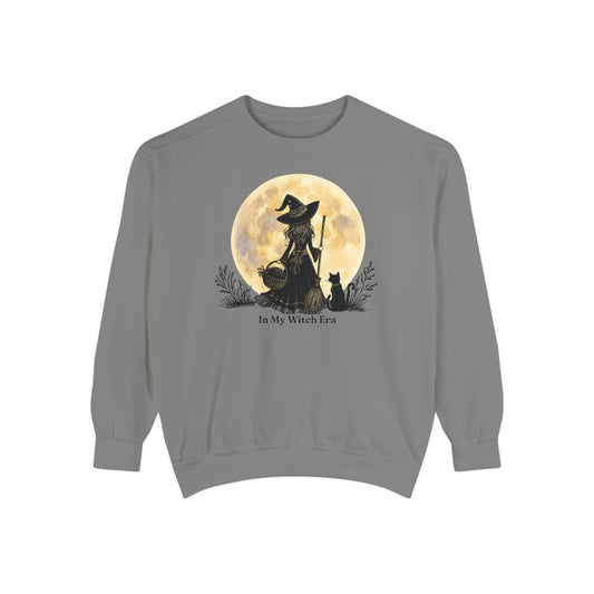 In My Witch Era | Cozy Witch Moon Comfort Colors Crewneck Sweatshirt