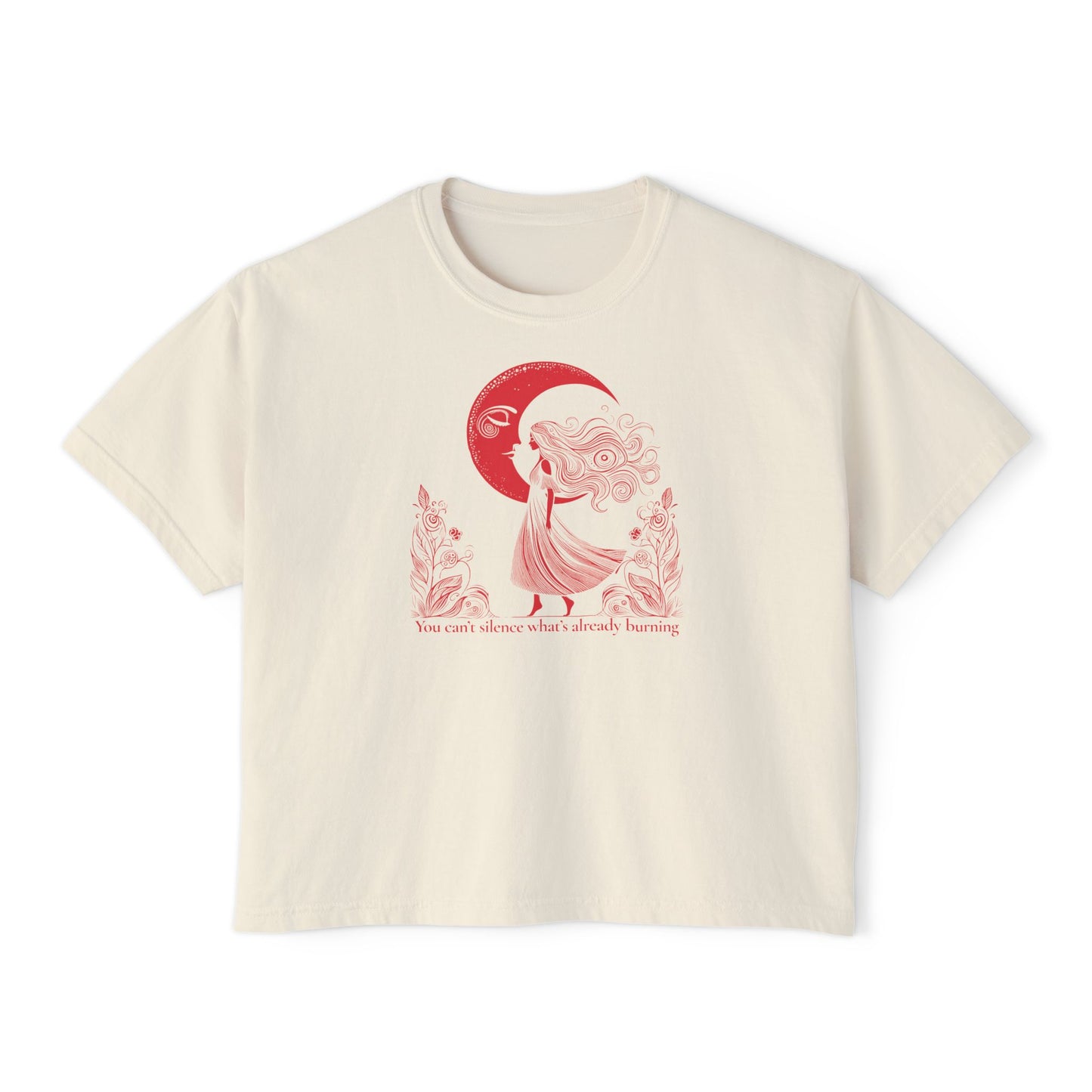 The Eternal Flame Celestial Art Boxy Tee | Comfort Colors