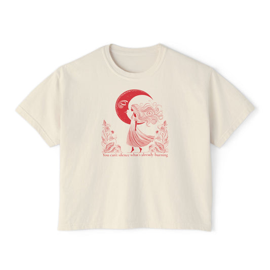 The Eternal Flame Celestial Art Boxy Tee | Comfort Colors