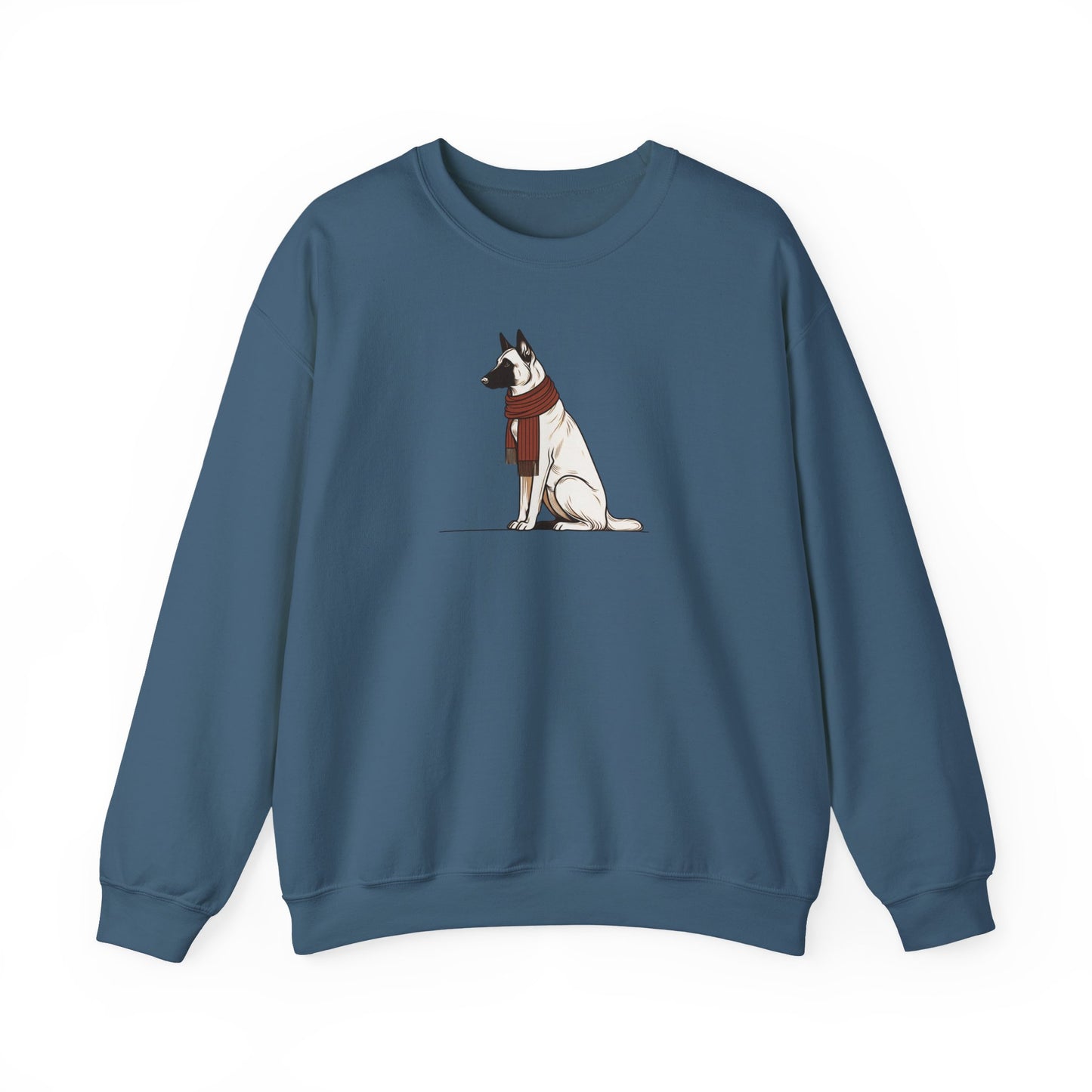 Belgian Malinois Scarf Premium Sweatshirt | Cozy Den Edition