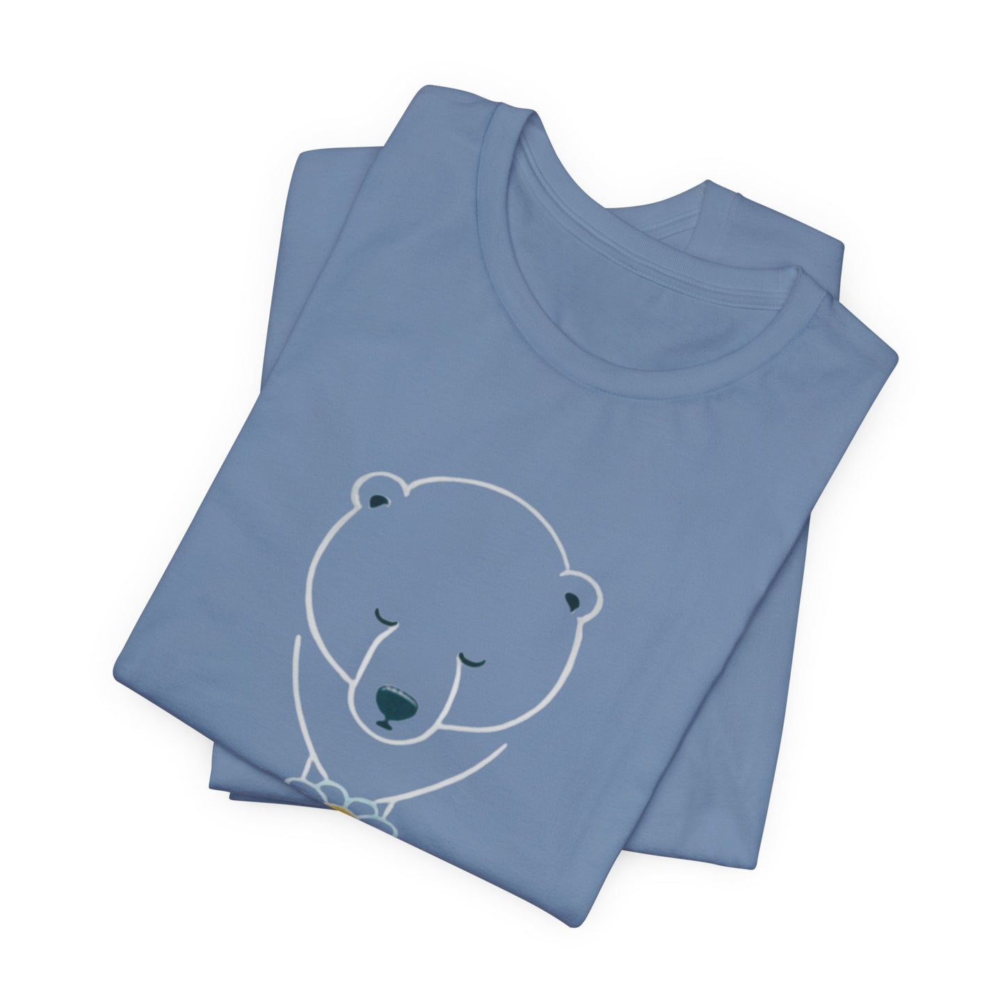 Minimalist Polar Bear & Daisy Tee