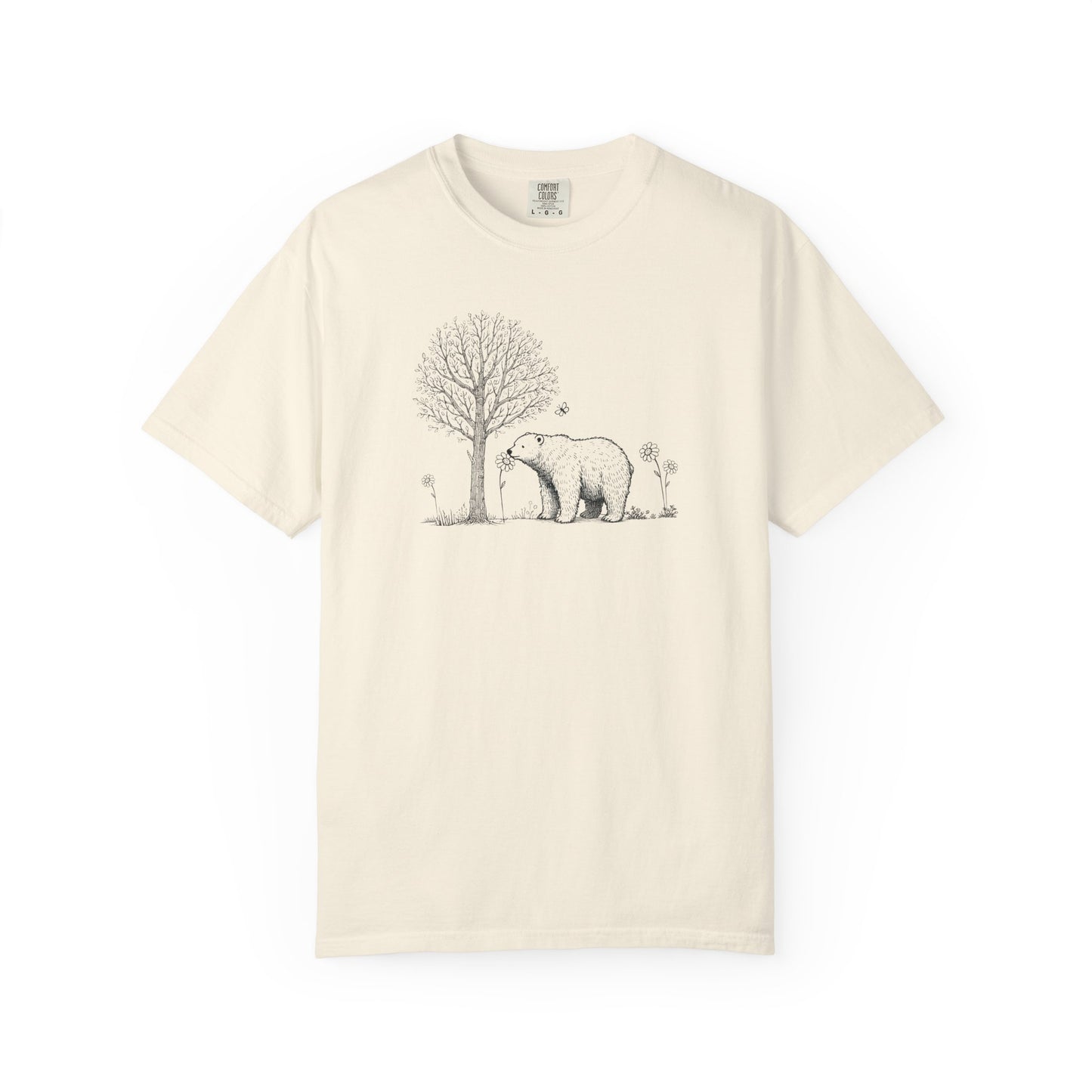 Wildflower Polar Bear Comfort Colors Tee