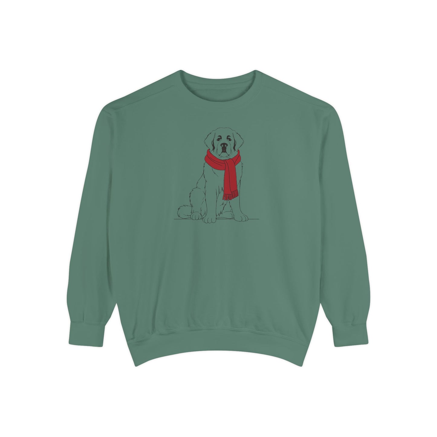 Great Pyrenees Winter Scarf Sweatshirt