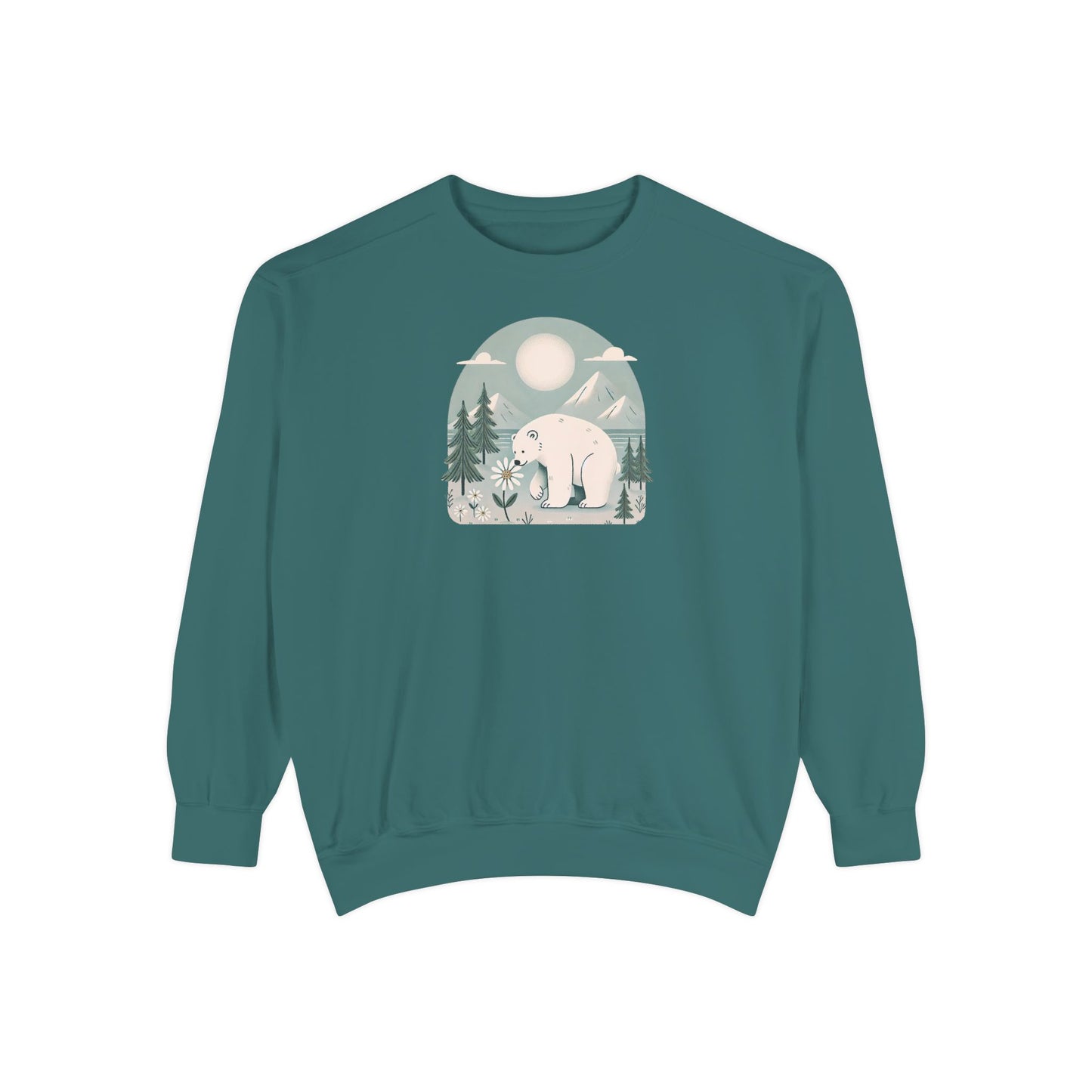 Polar Bear Meadow Comfort Colors Sweatshirt
