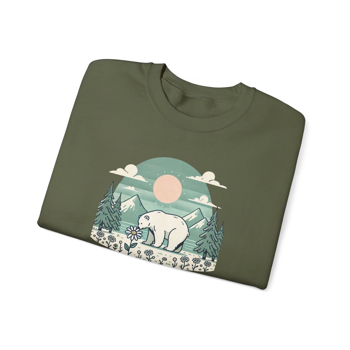 Polar Bear Daisy Sweatshirt