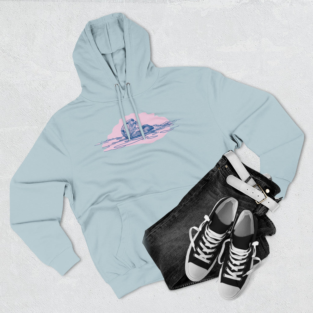 Sea Otter Hoodie | Floating Otter Hoodie