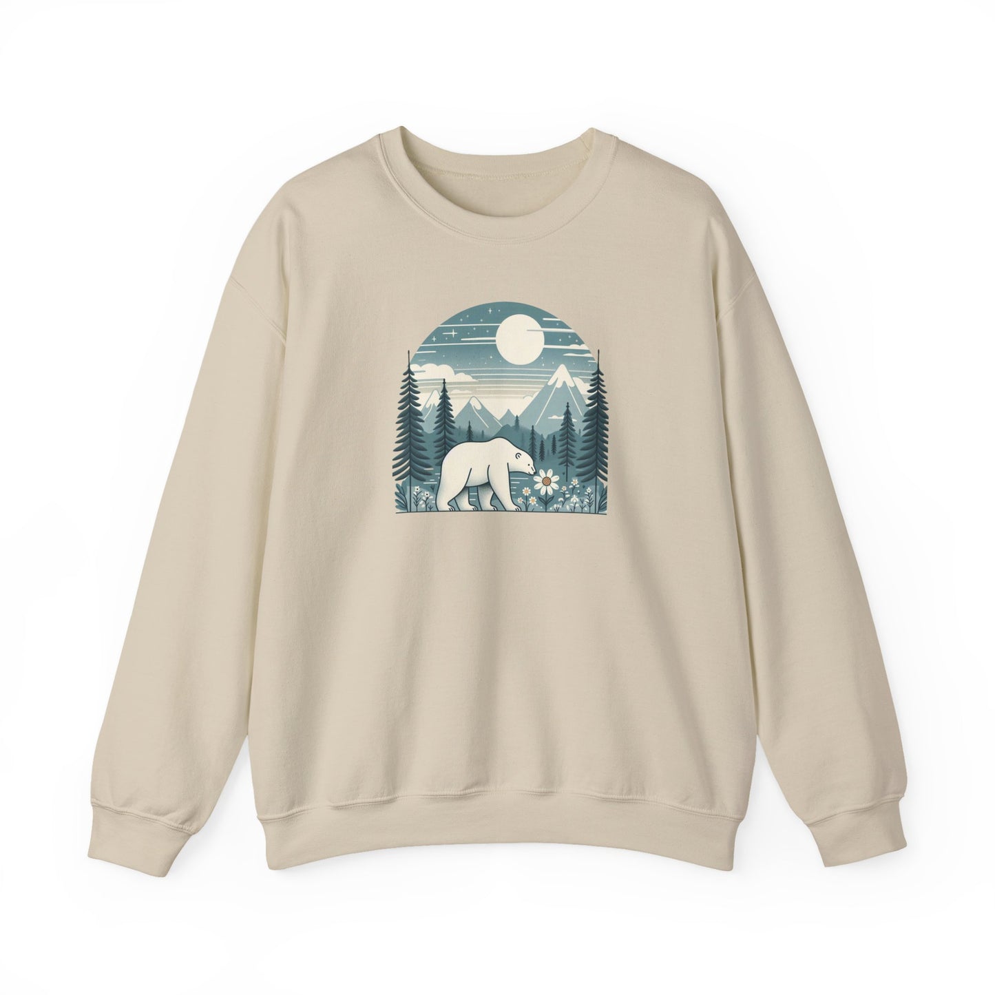 Moonlight Polar Bear | Polar Den Sweatshirt