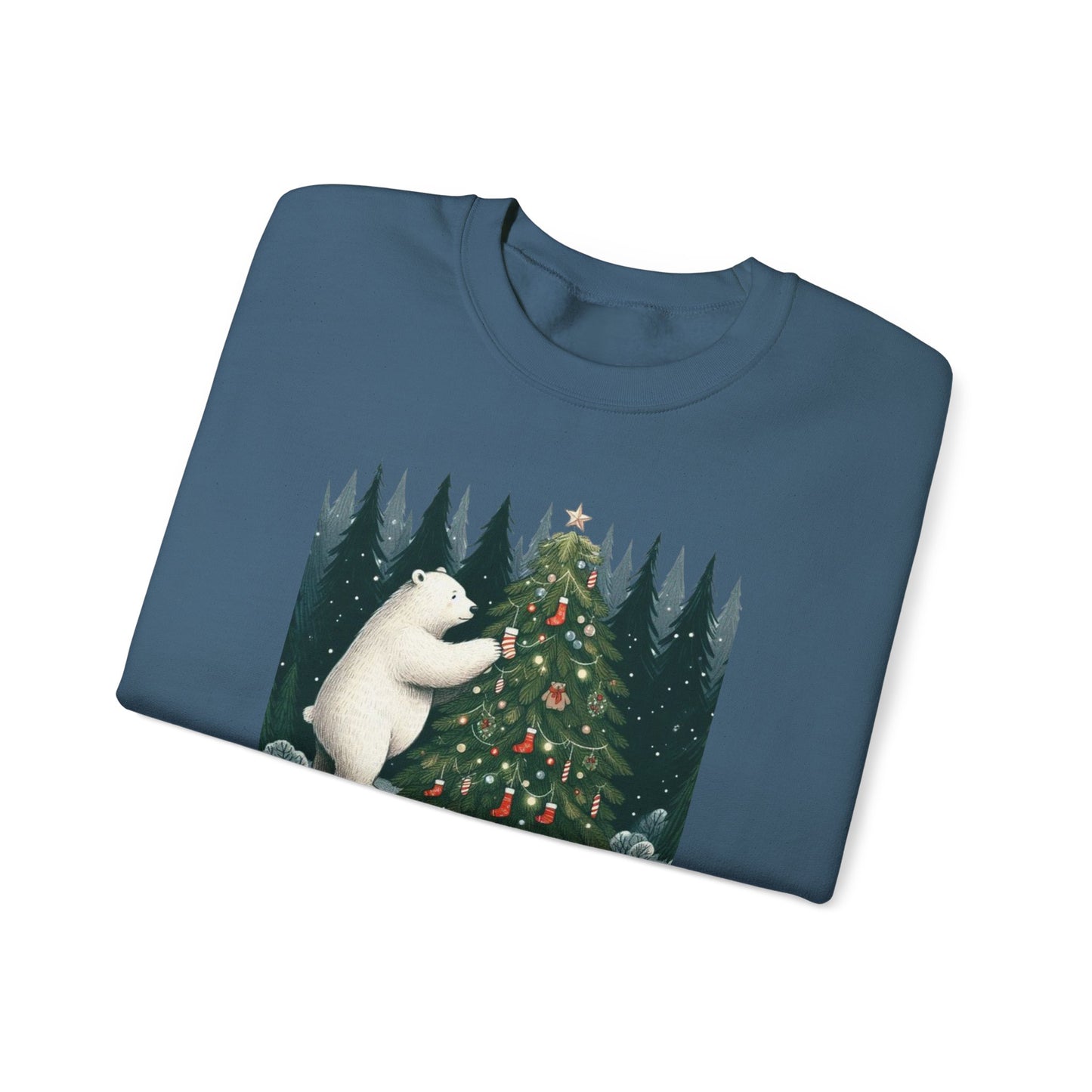 "Polar Bear Christmas" Heavyweight Sweatshirt | Holiday Den